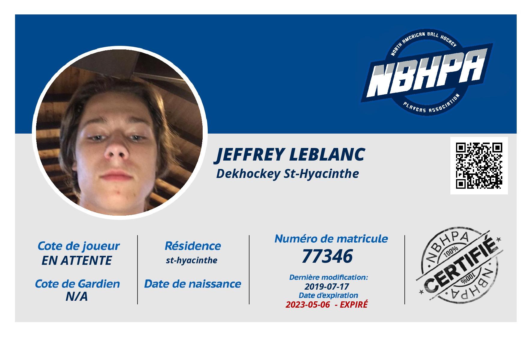 jeffrey leblanc