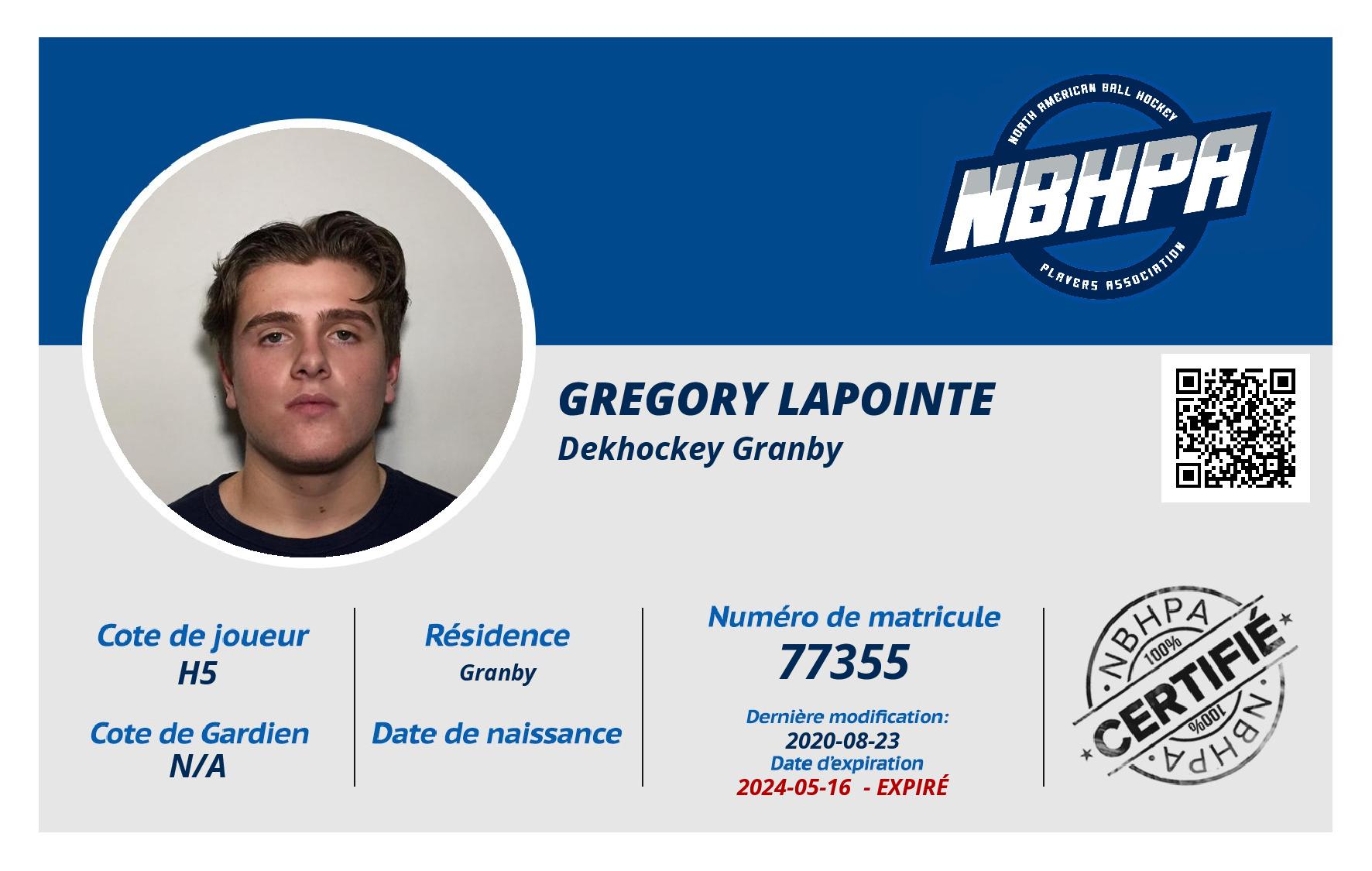 Gregory Lapointe 