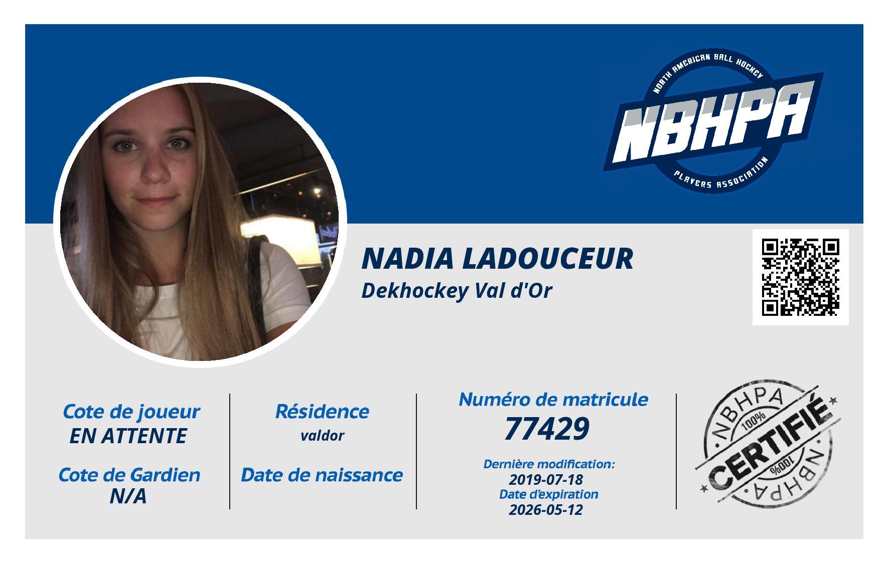 Nadia Ladouceur