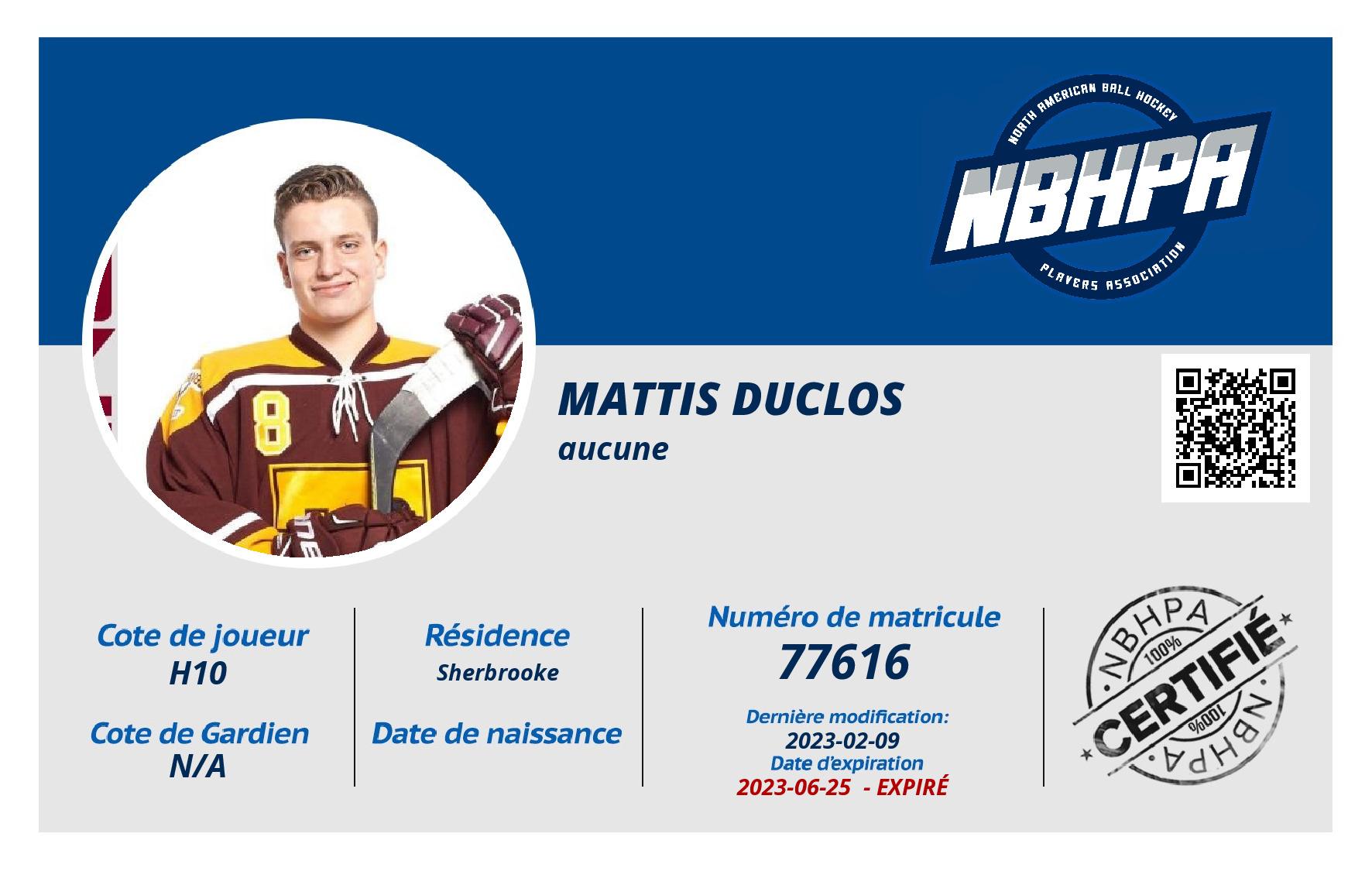 Mattis Duclos