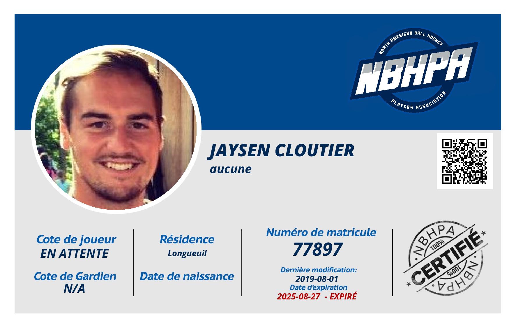 Jaysen Cloutier