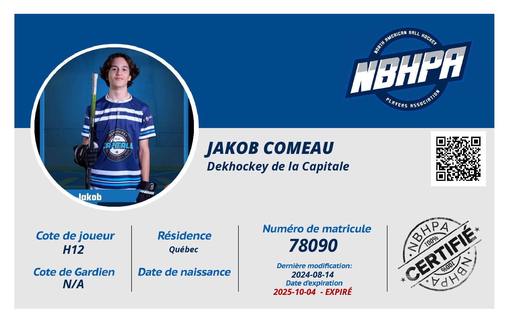 Jakob Comeau 