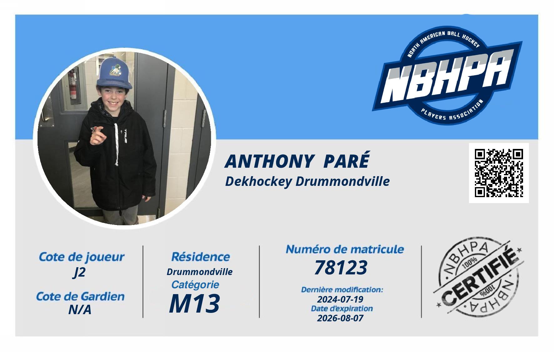 Anthony  Paré