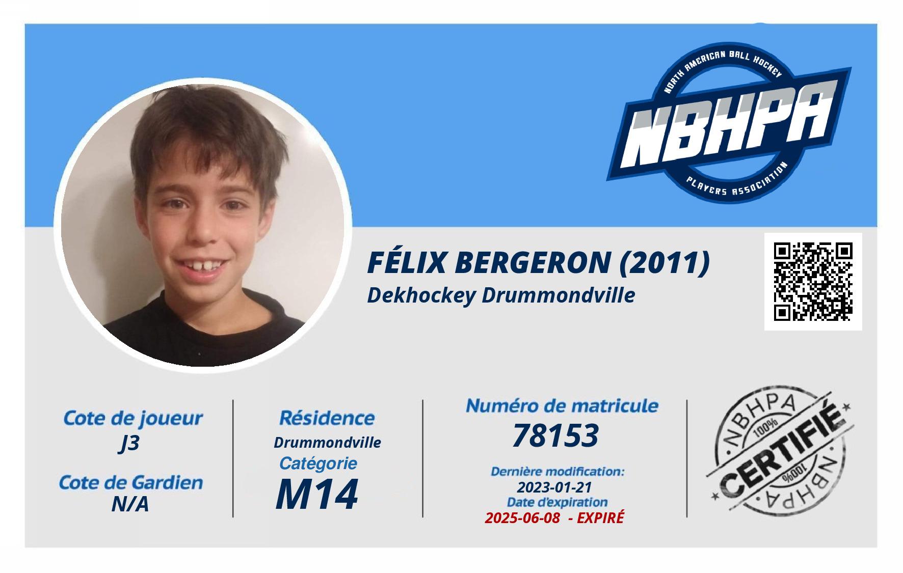 Félix Bergeron (2011)