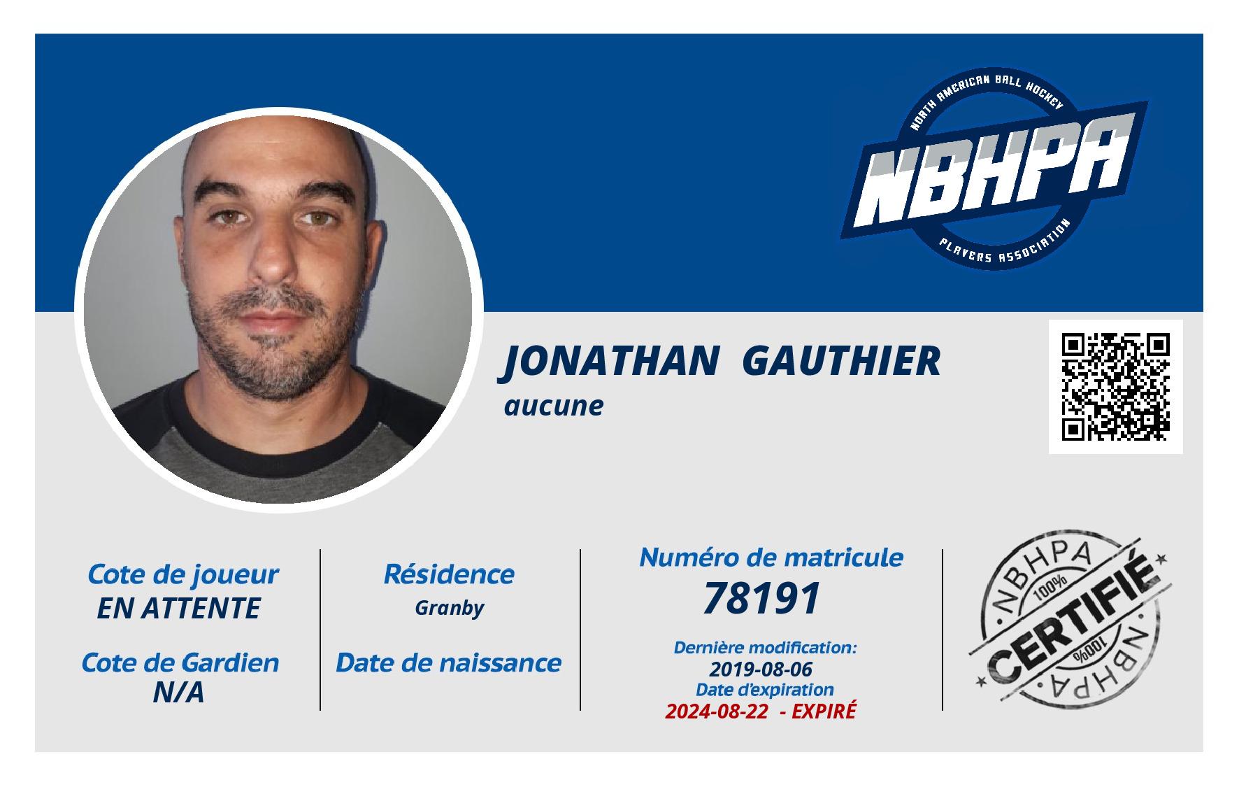 Jonathan  Gauthier 