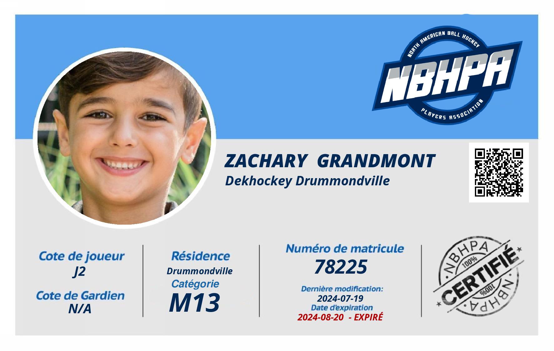 Zachary  Grandmont 