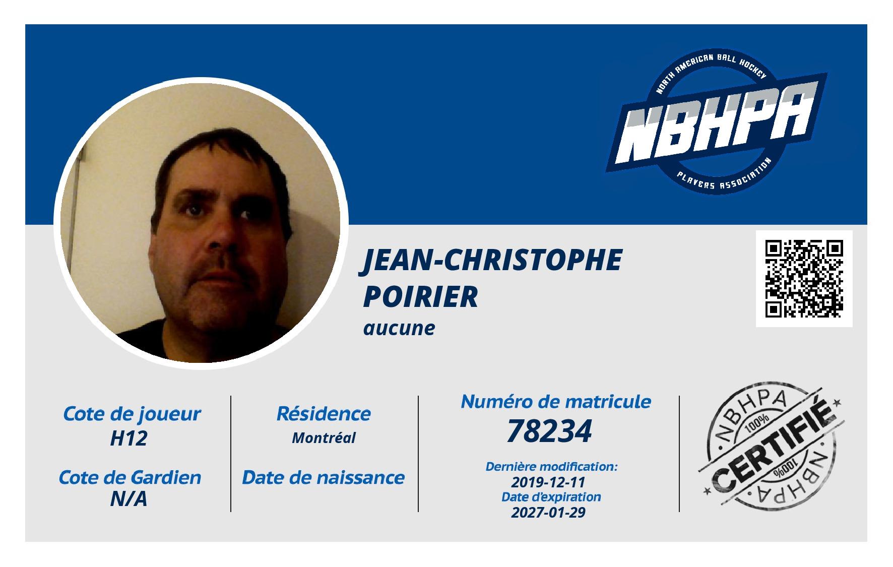 Jean-Christophe Poirier