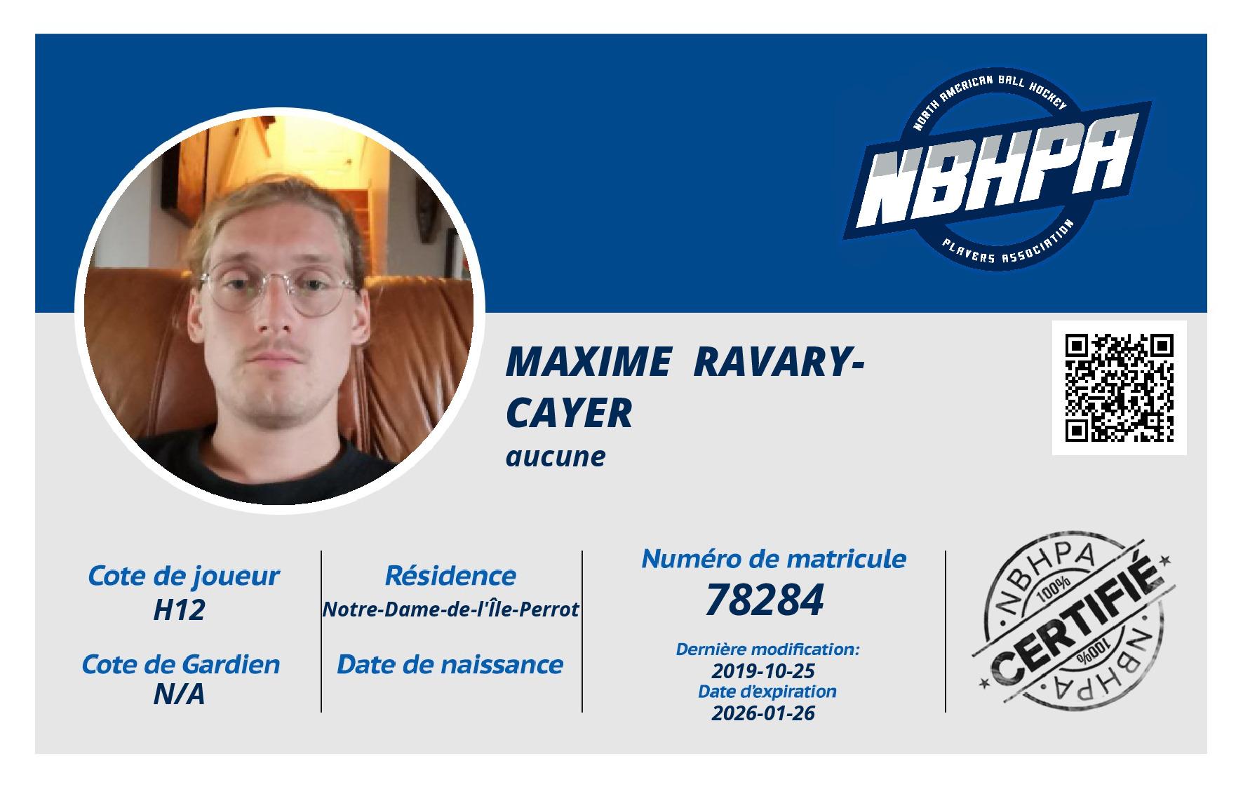 Maxime  Ravary-Cayer