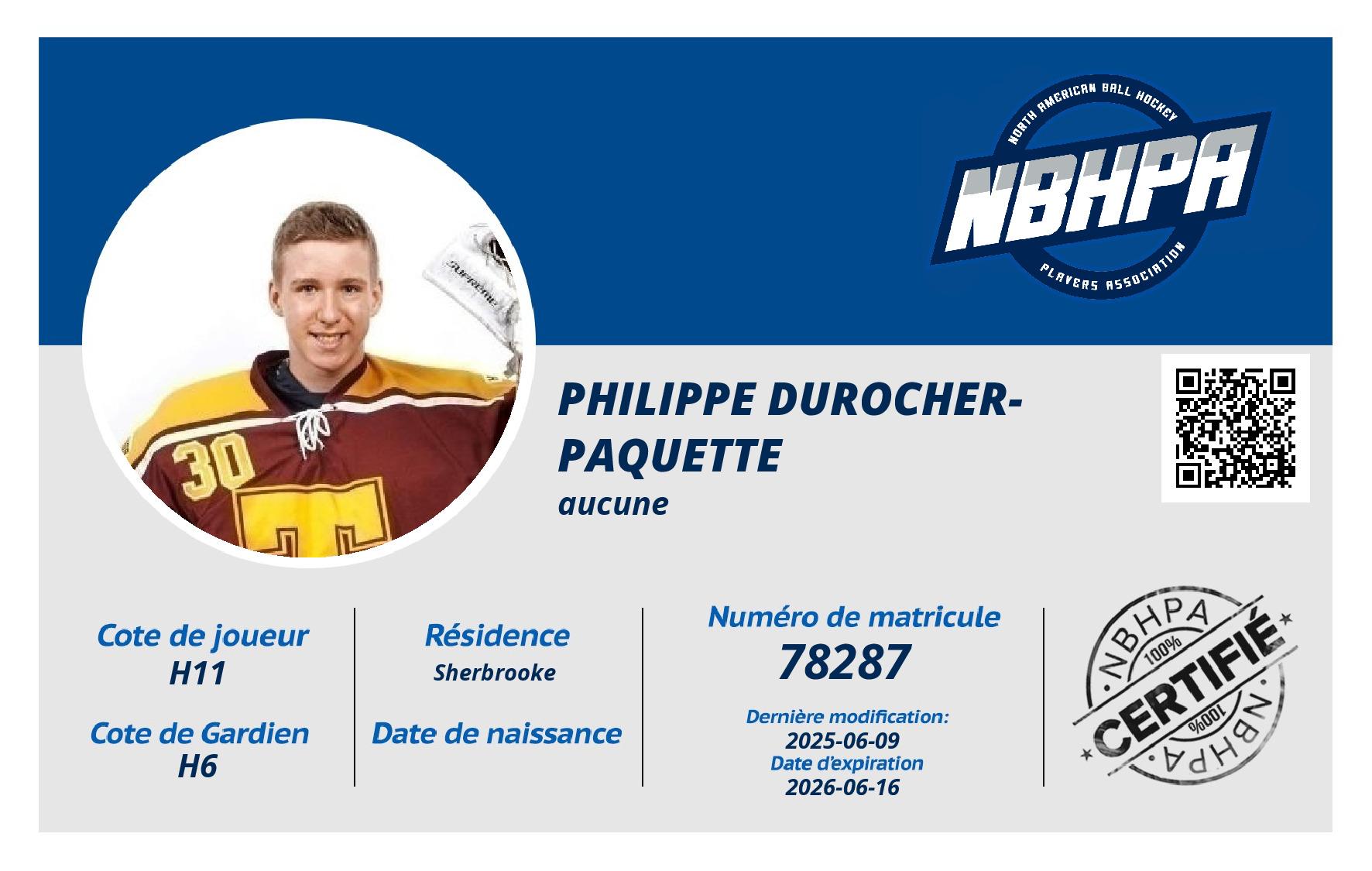 Philippe Durocher-Paquette
