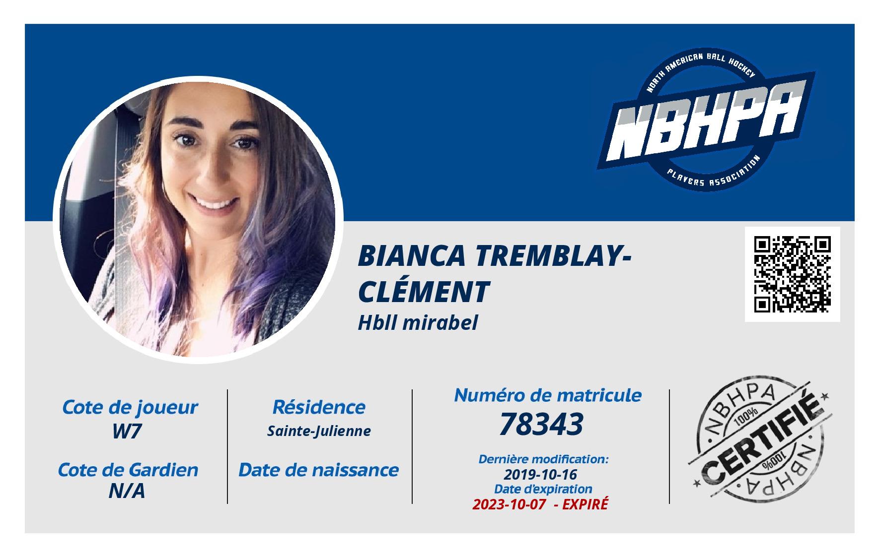 Bianca Tremblay-Clément