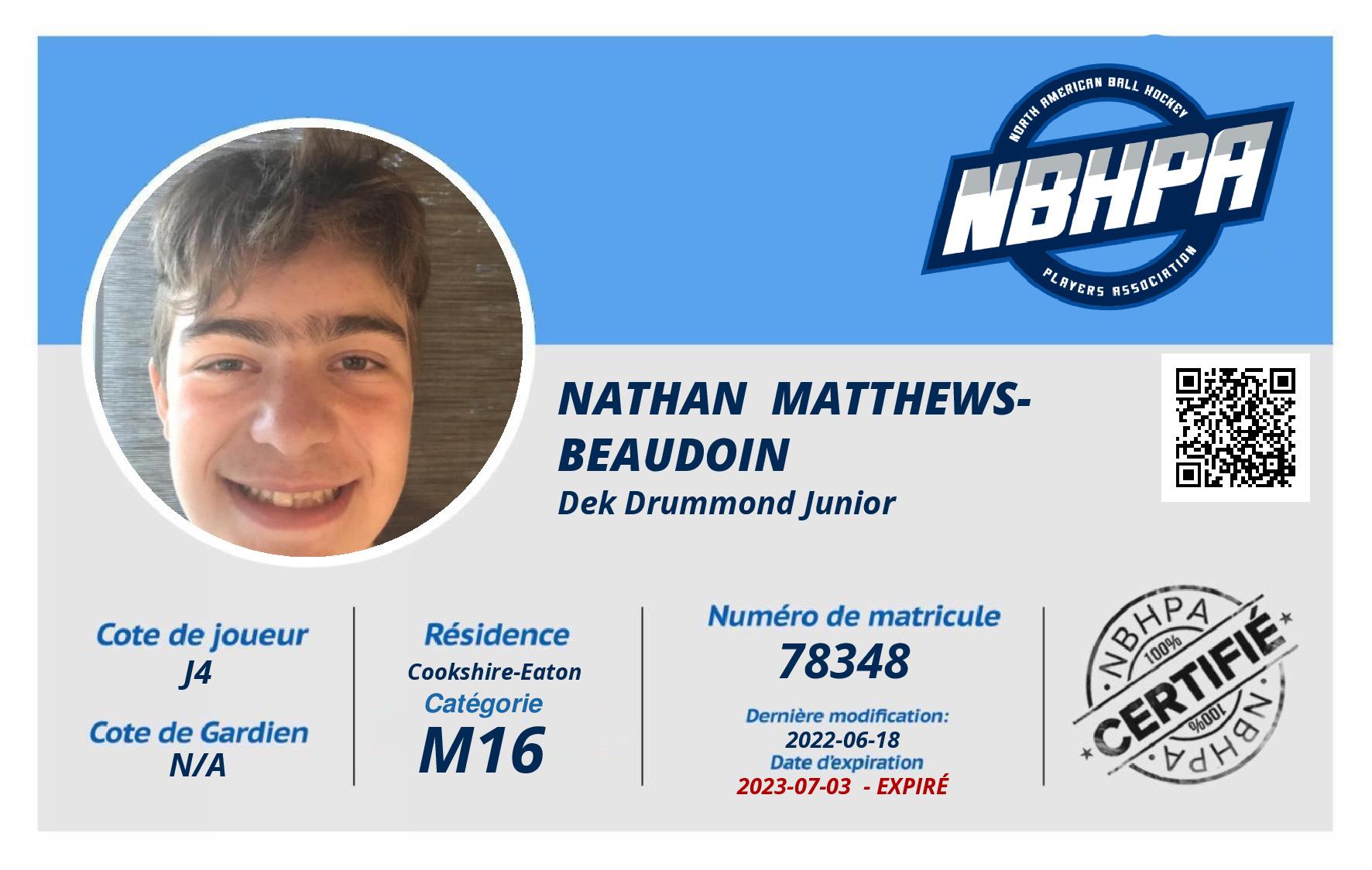 Nathan  Matthews-Beaudoin 