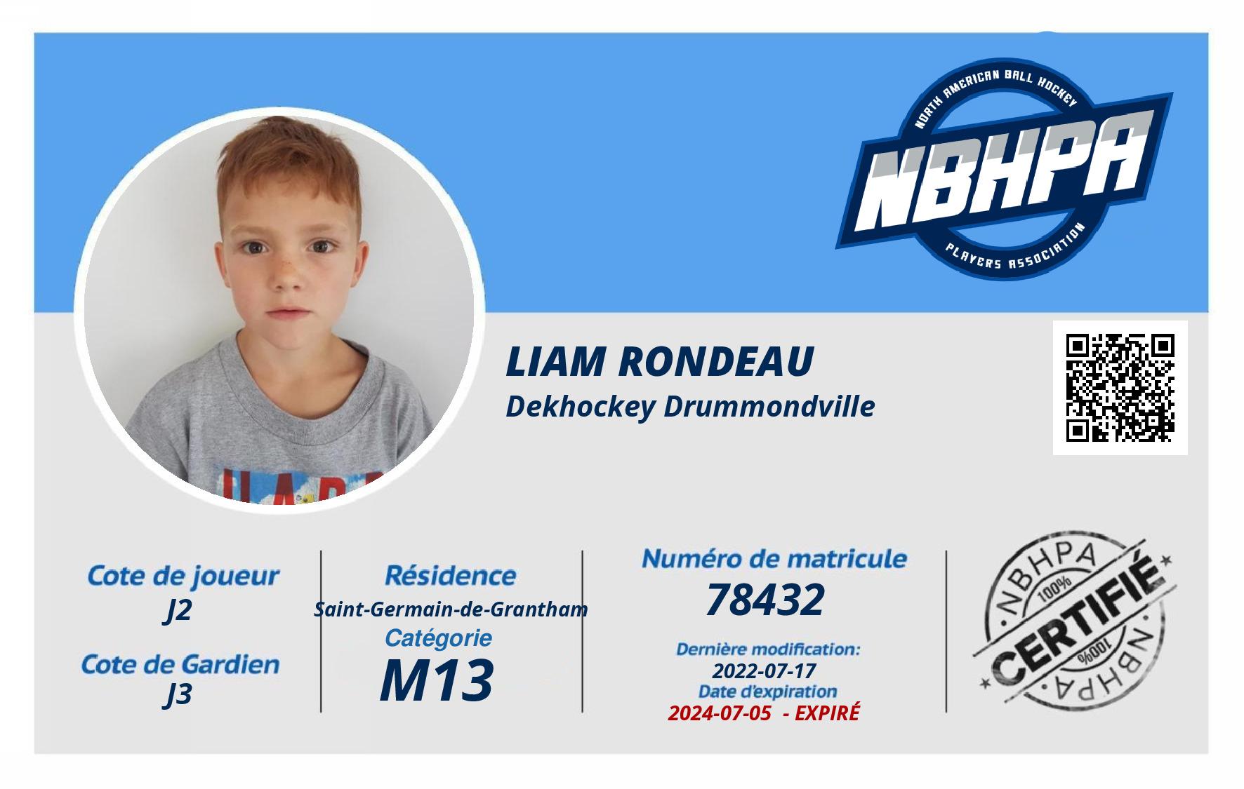 Liam Rondeau