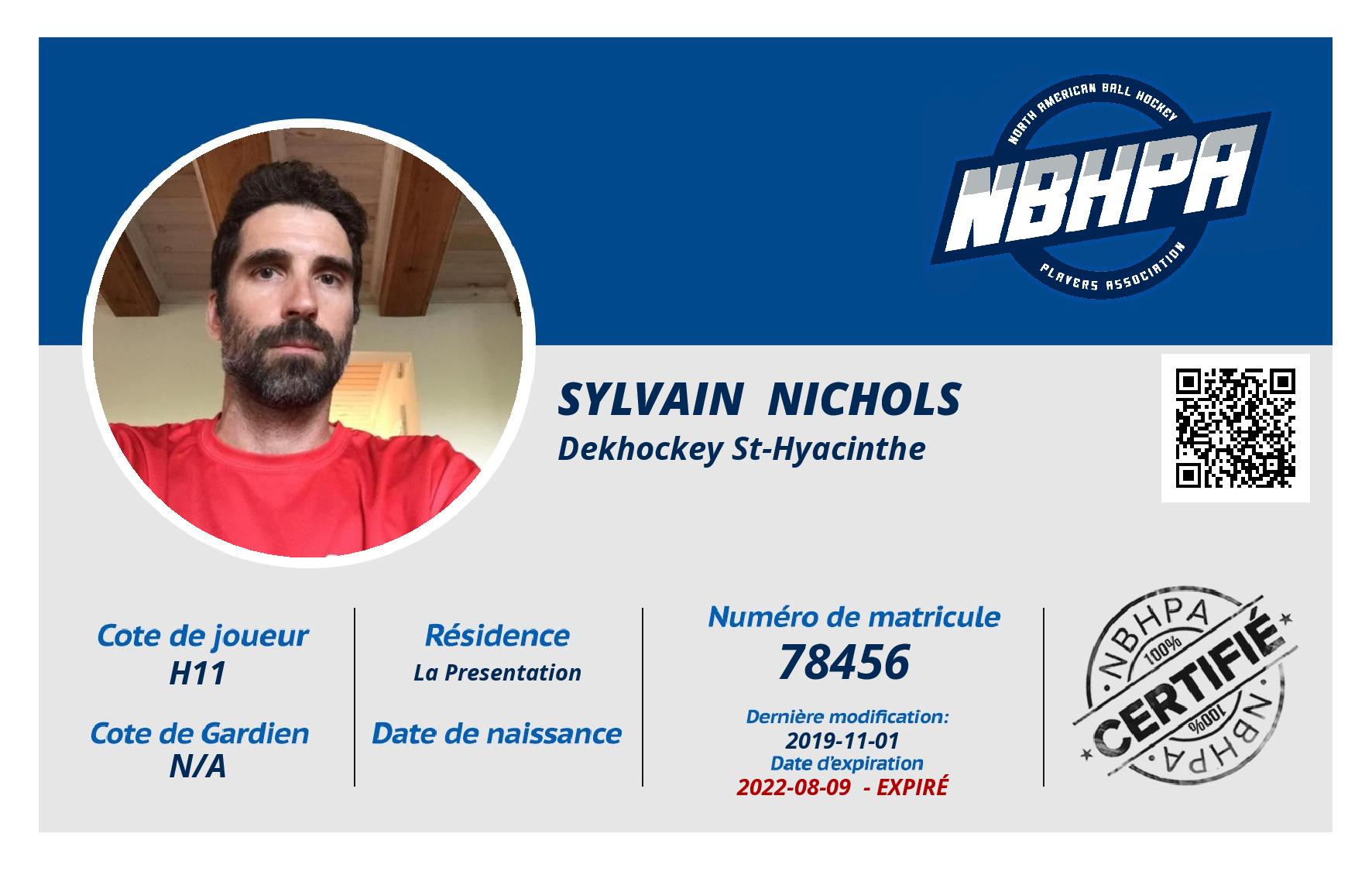 Sylvain  Nichols 