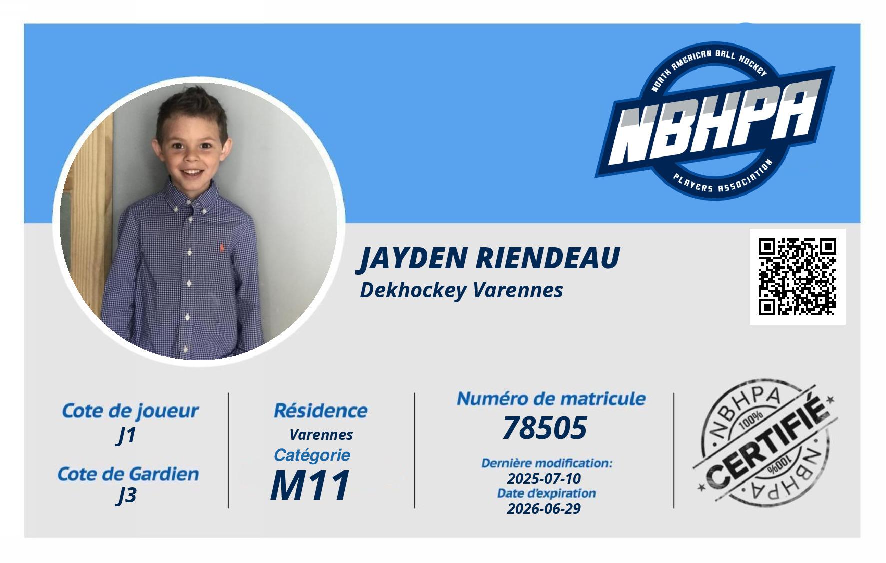 Jayden Riendeau
