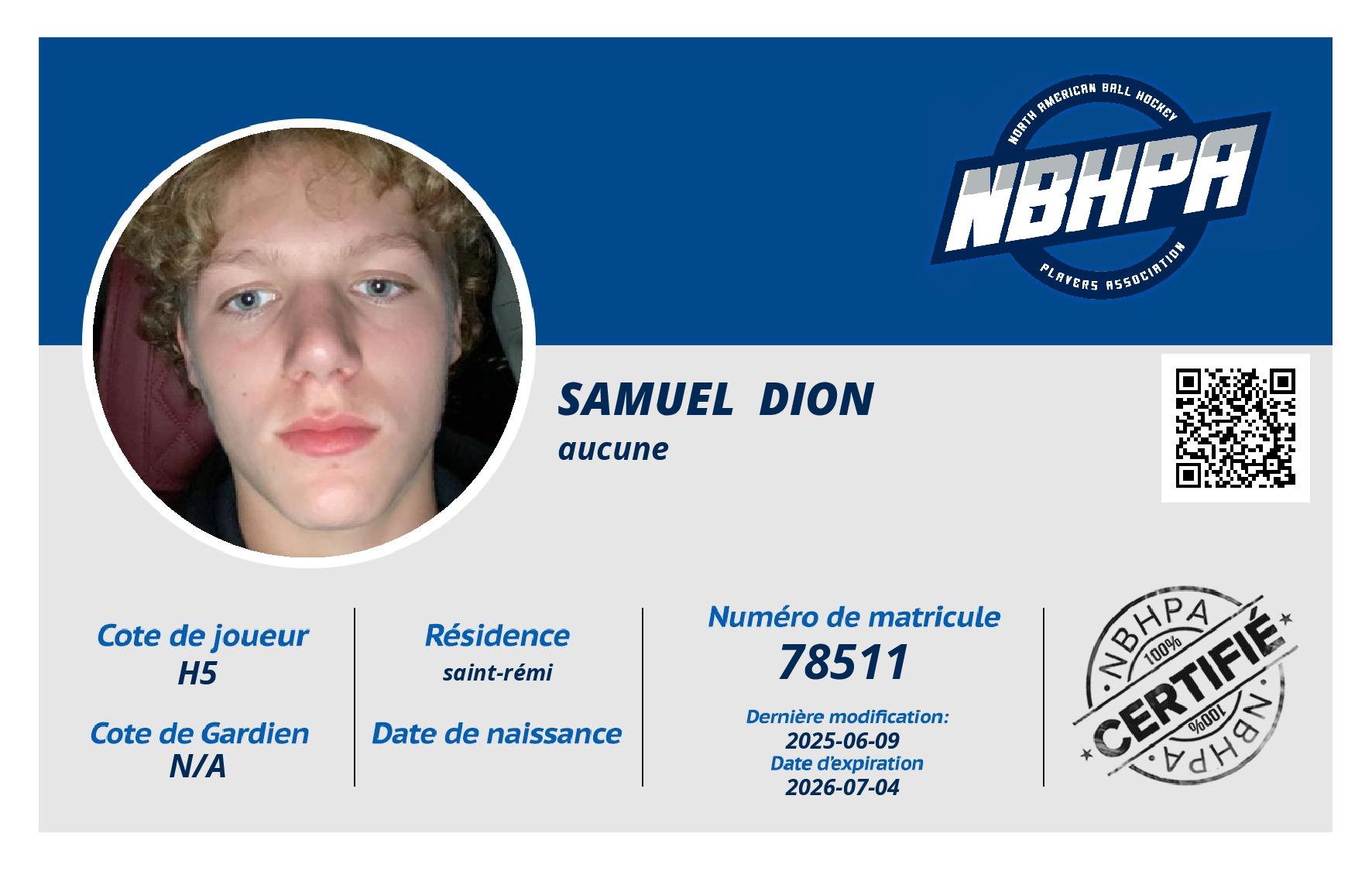 Samuel  Dion