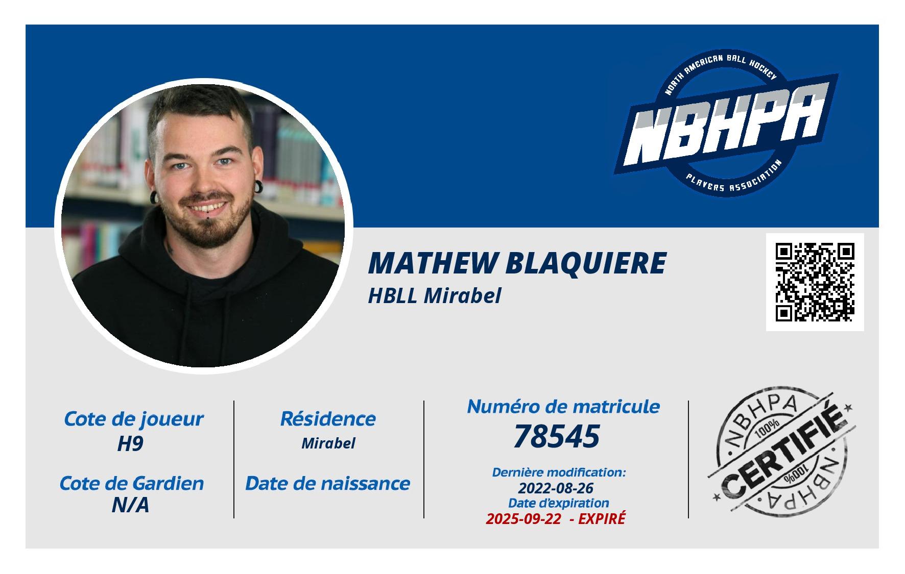 Mathew Blaquiere