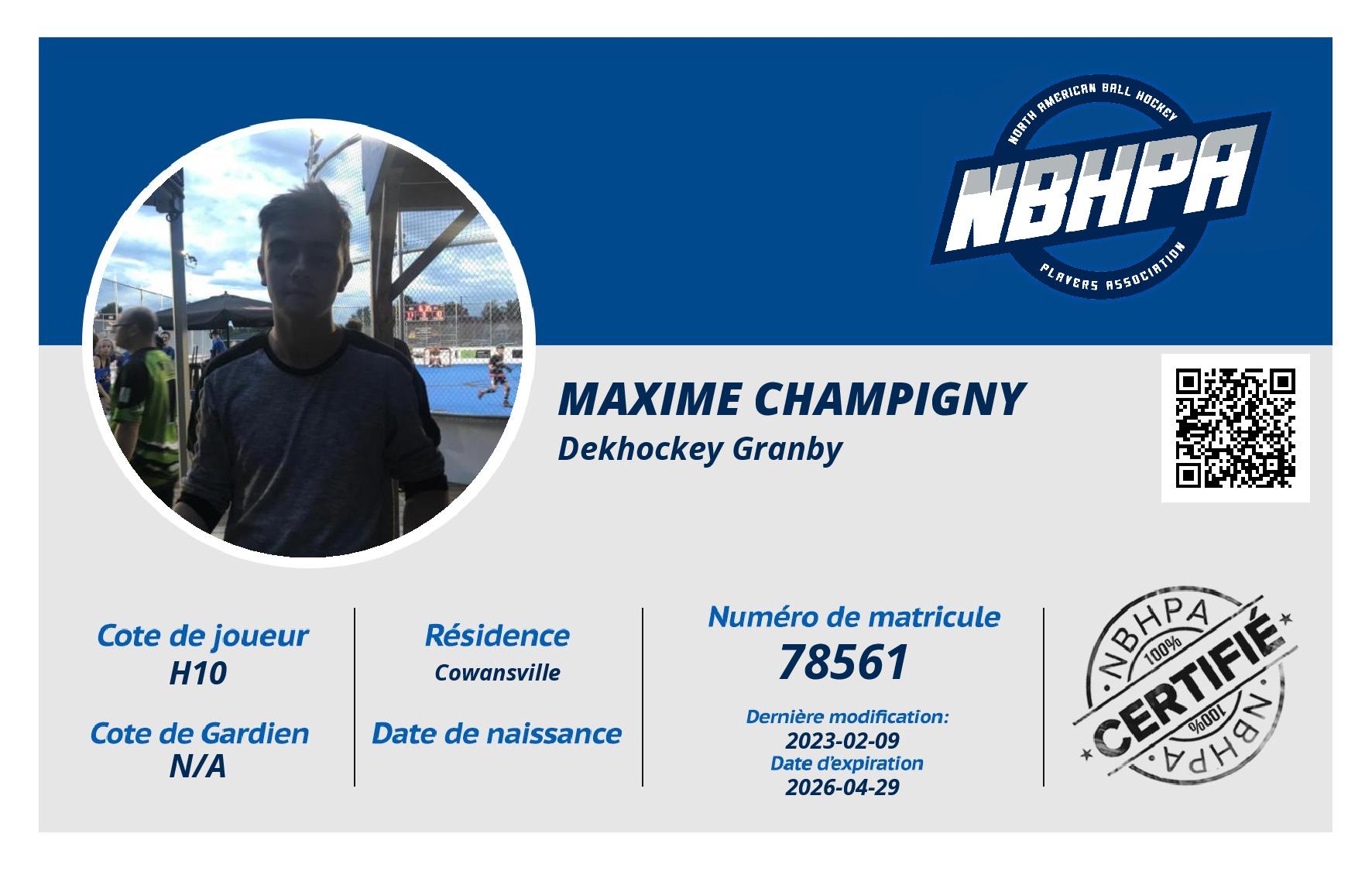 Maxime Champigny