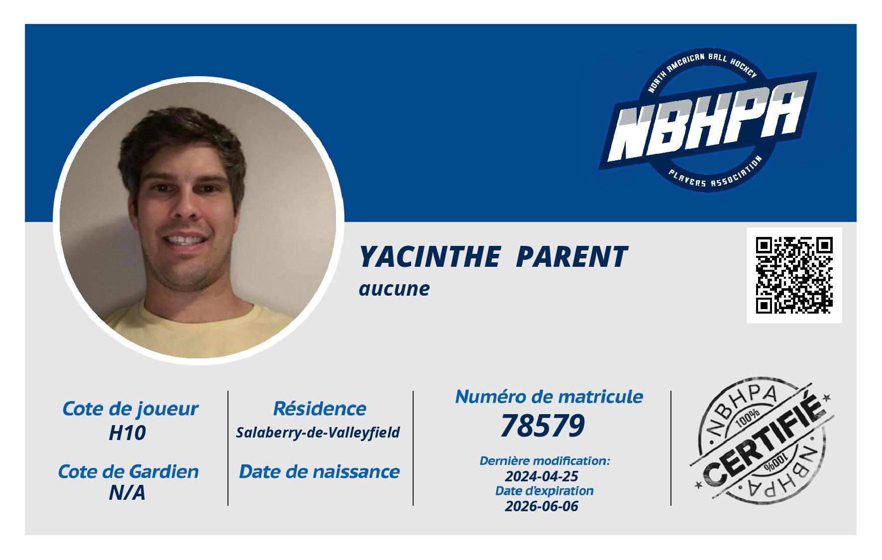 Yacinthe  Parent