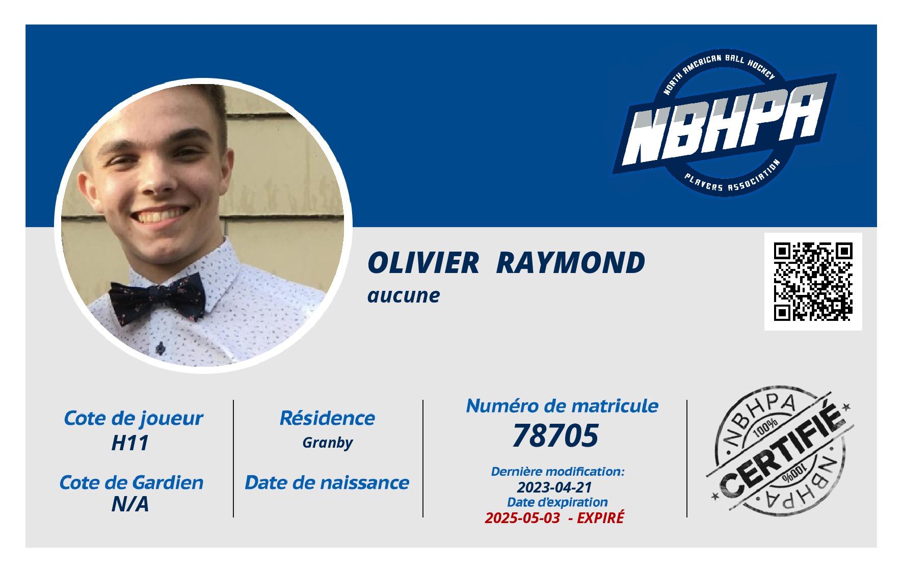 Olivier  Raymond