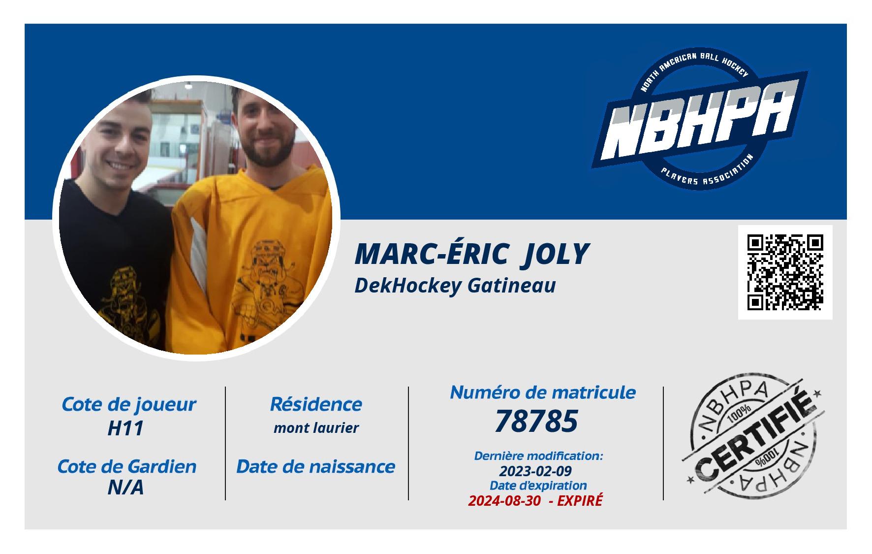 Marc-Éric  Joly