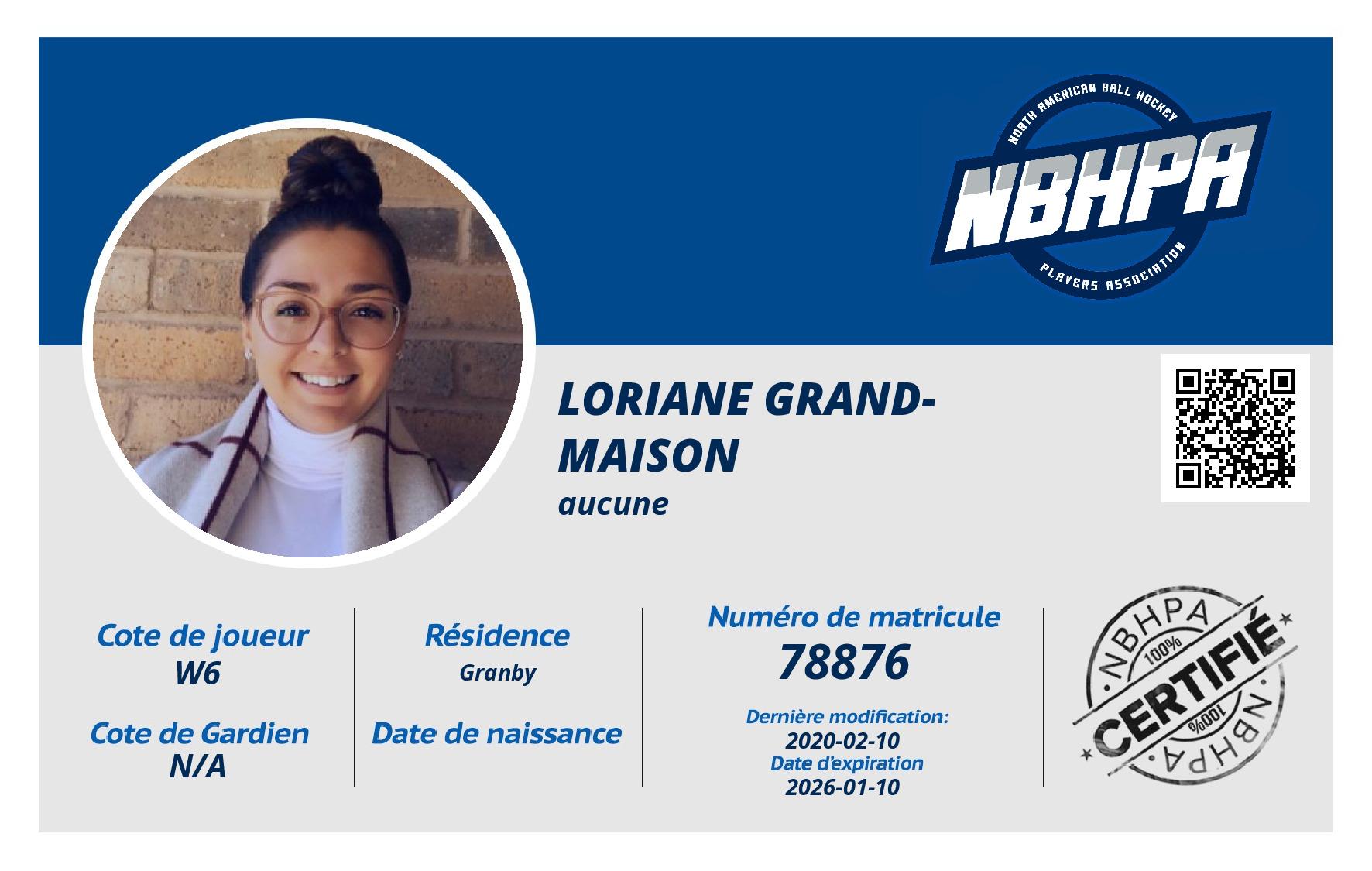 Loriane Grand-Maison