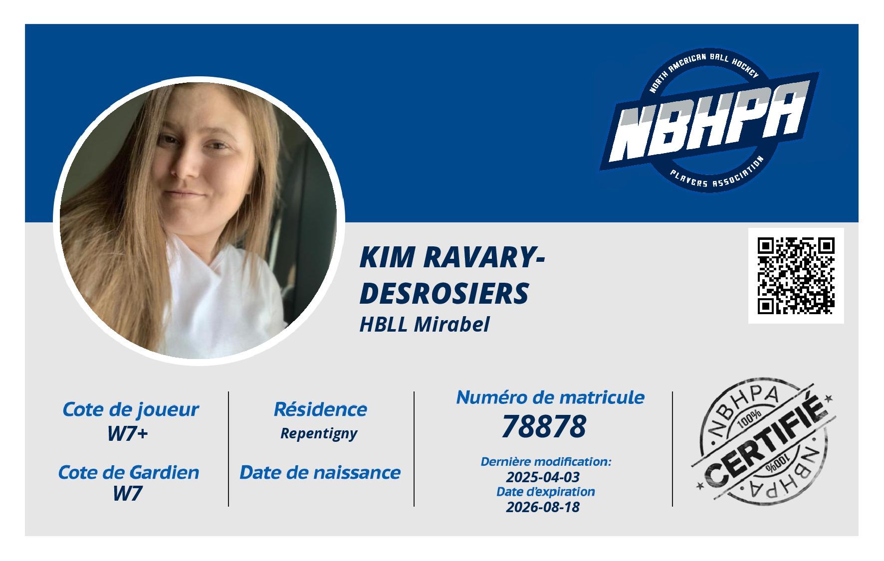 Kim Ravary-Desrosiers