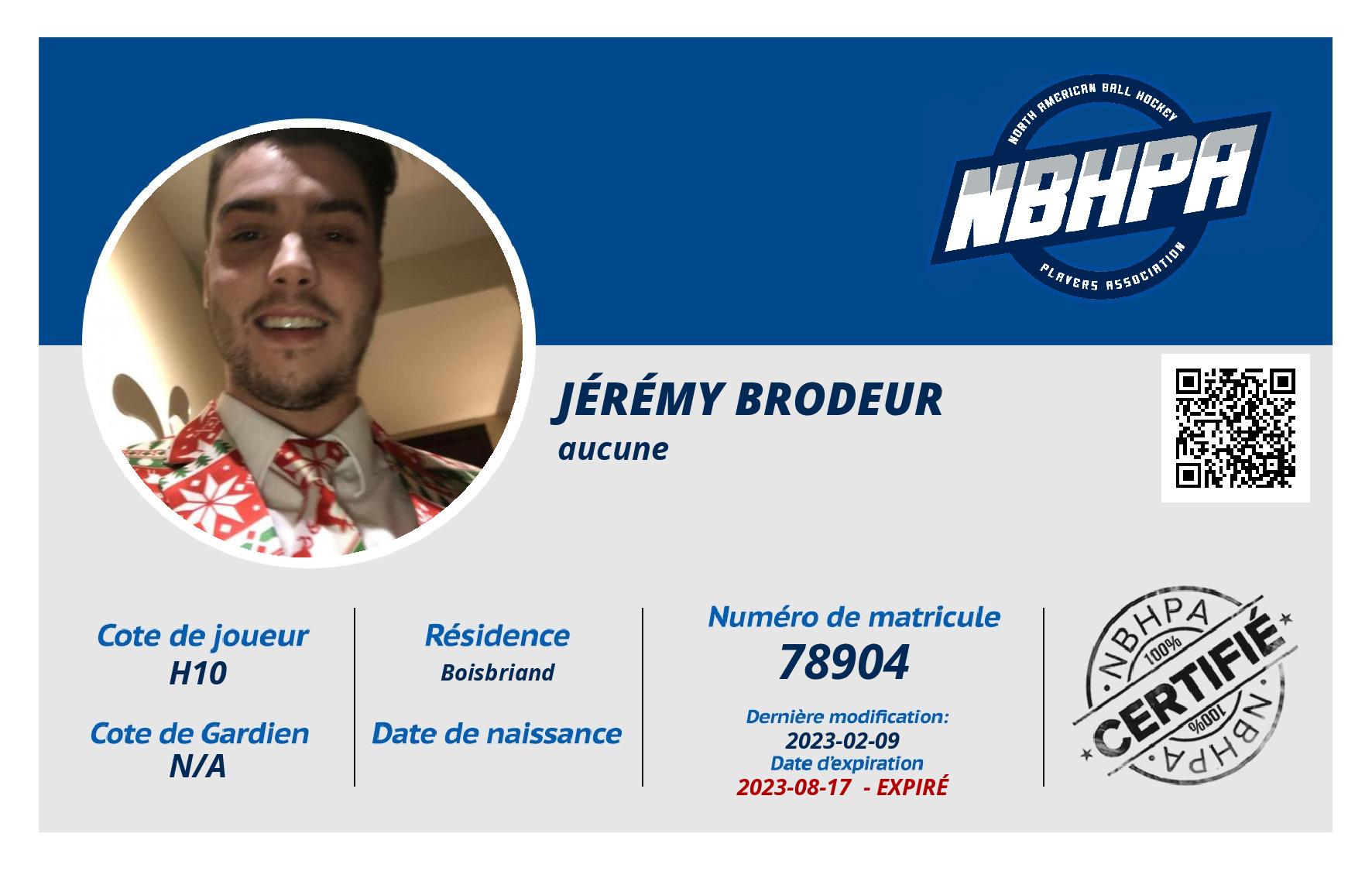 Jérémy Brodeur