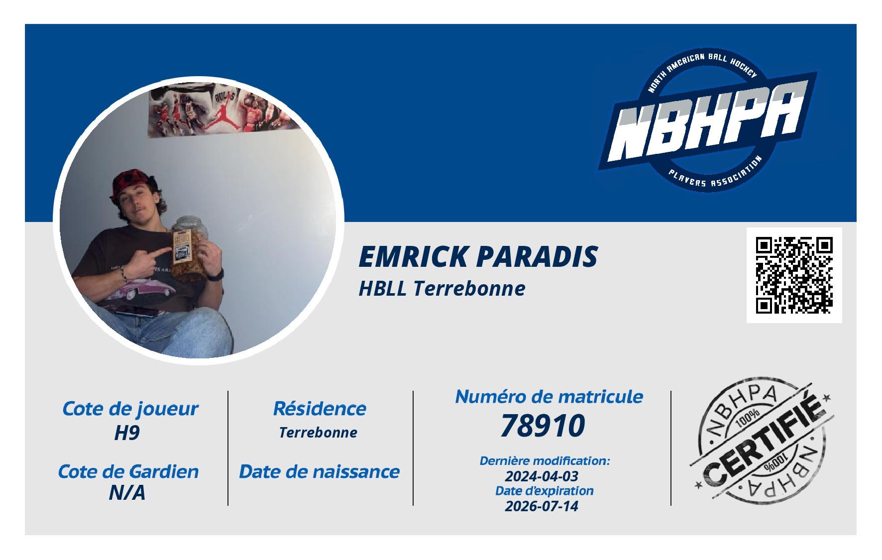Emrick Paradis