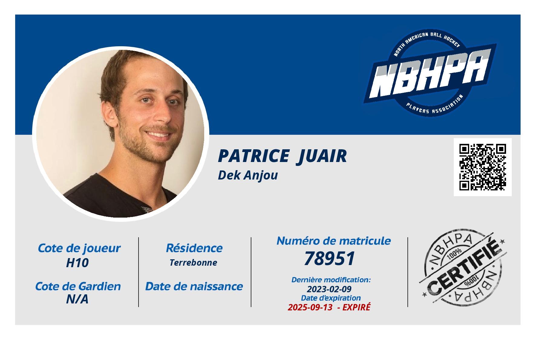 Patrice  Juair 