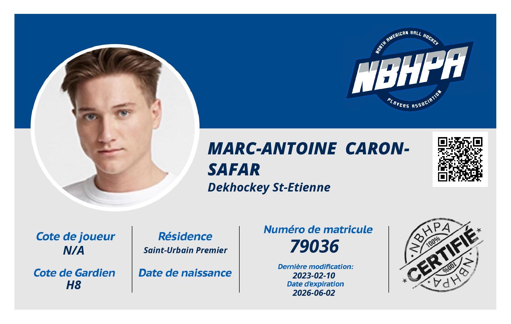 Marc-Antoine  Caron-Safar