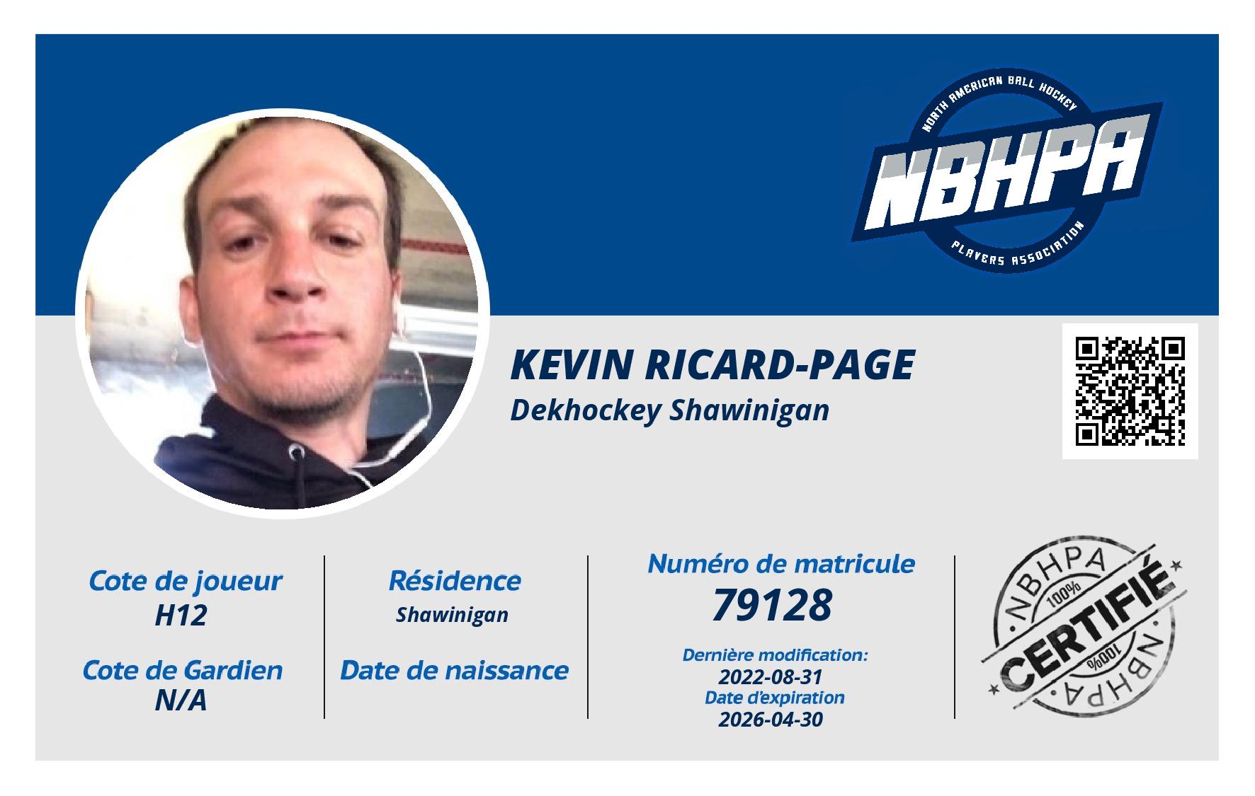 Kevin Ricard-Page