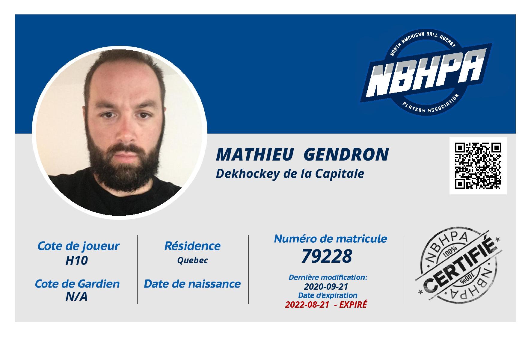 Mathieu  Gendron