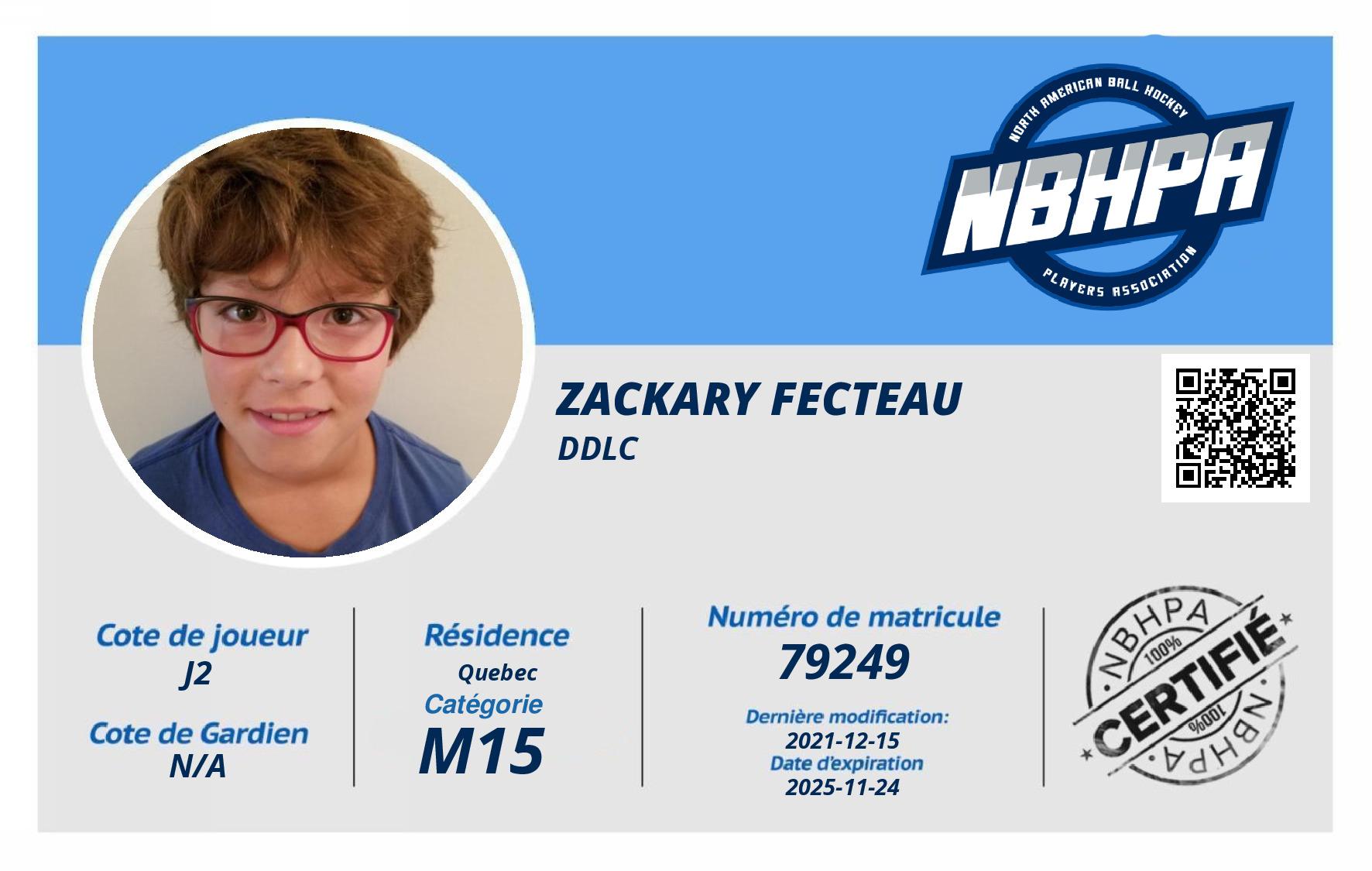Zackary Fecteau