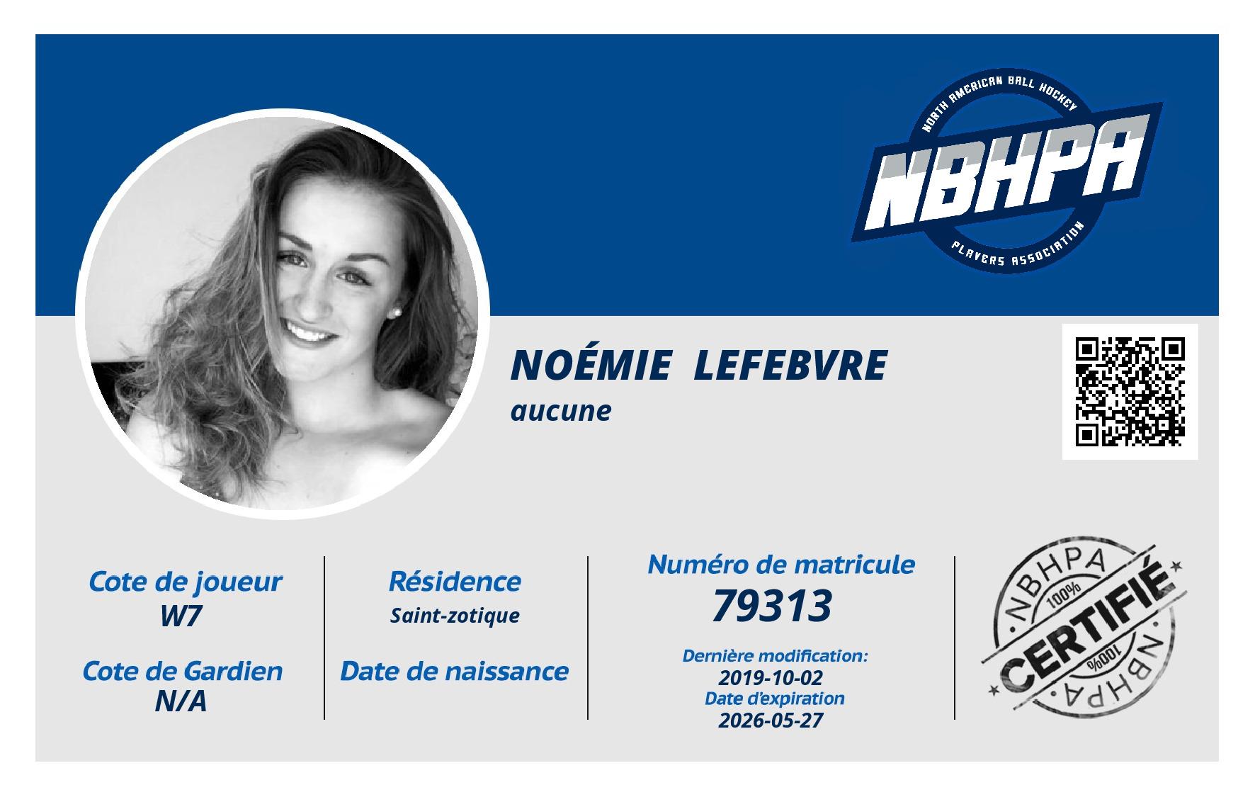 Noémie  Lefebvre