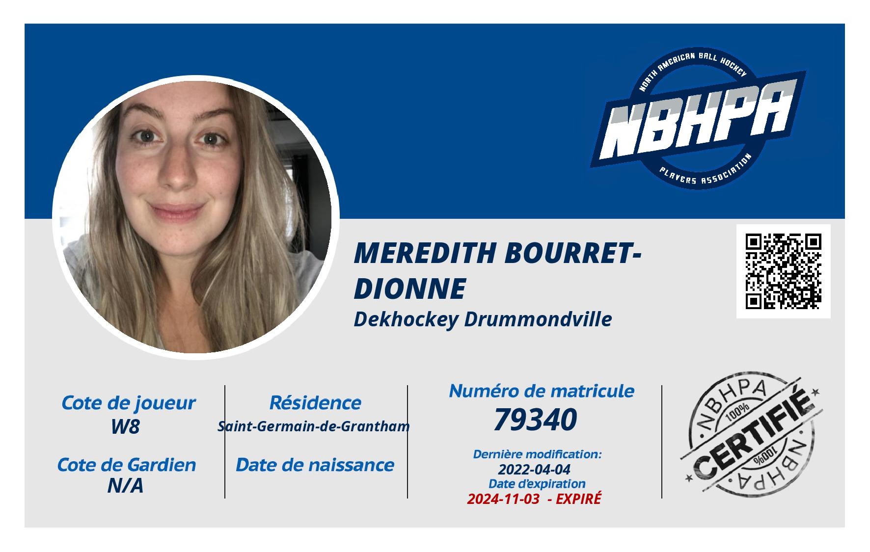 Meredith Bourret-Dionne