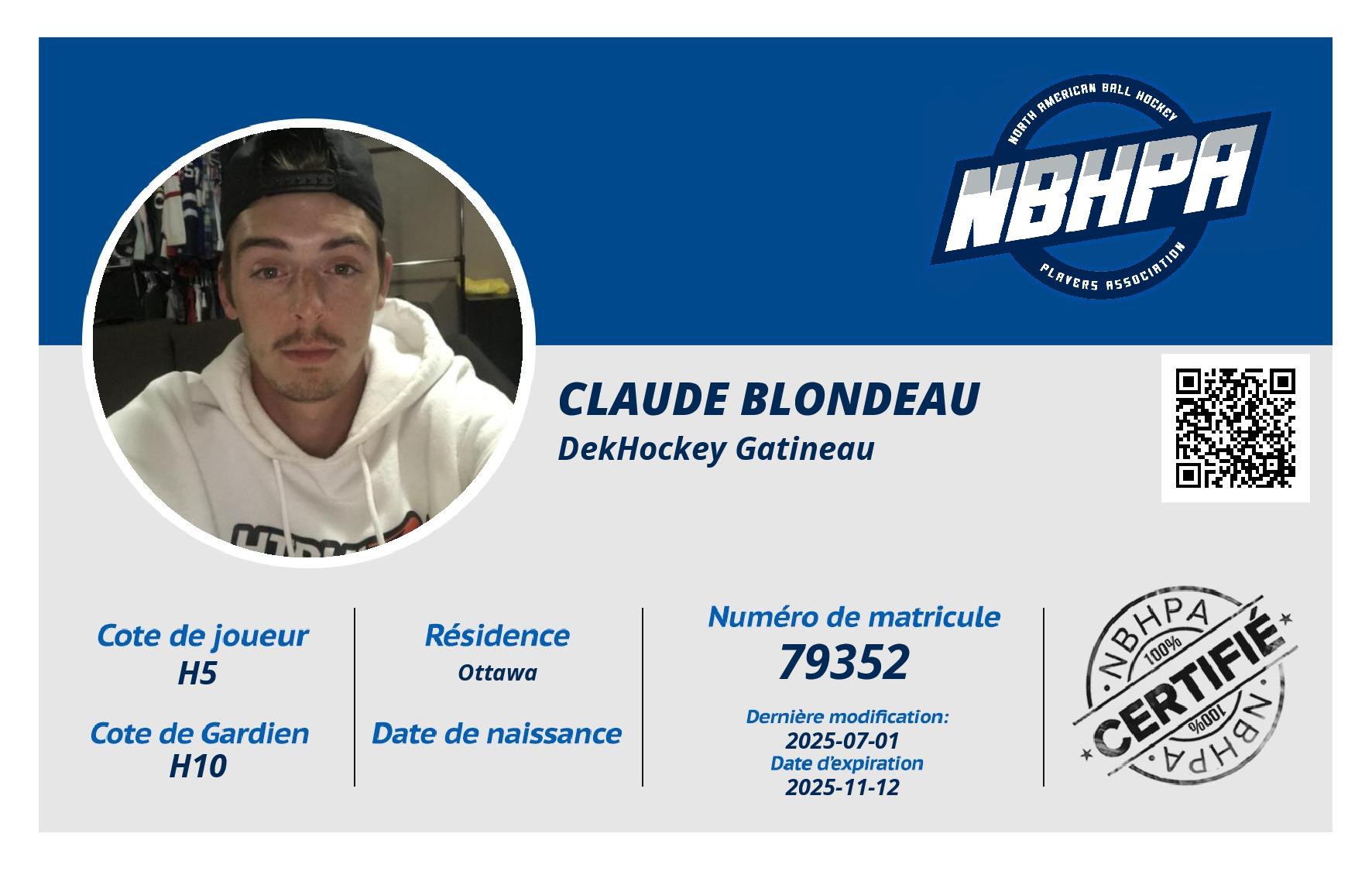 Claude Blondeau