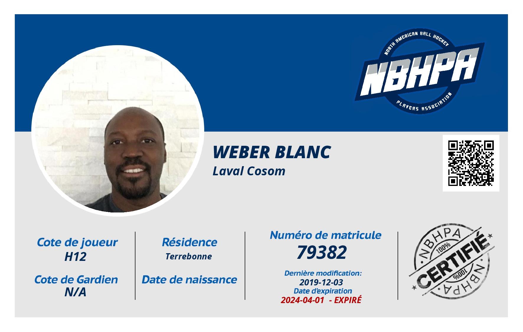 Weber Blanc 