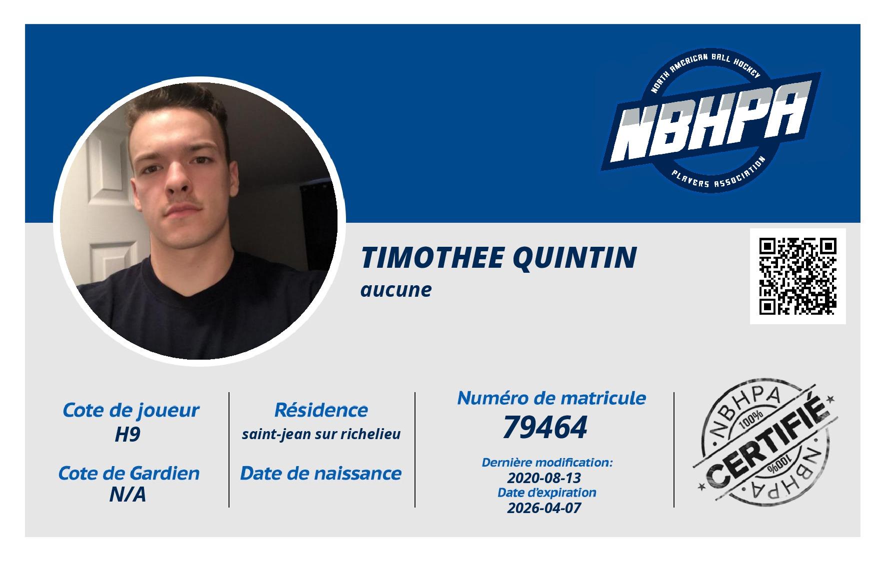 Timothee Quintin