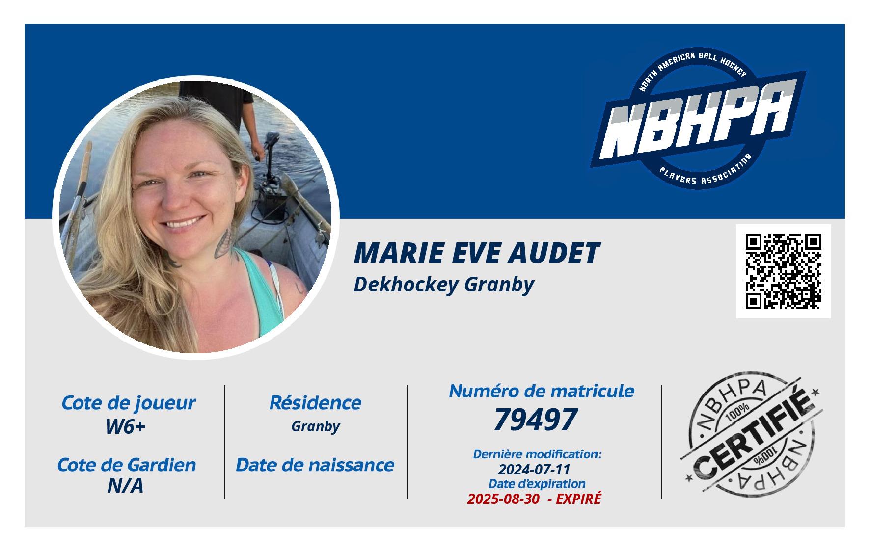 Marie Eve Audet