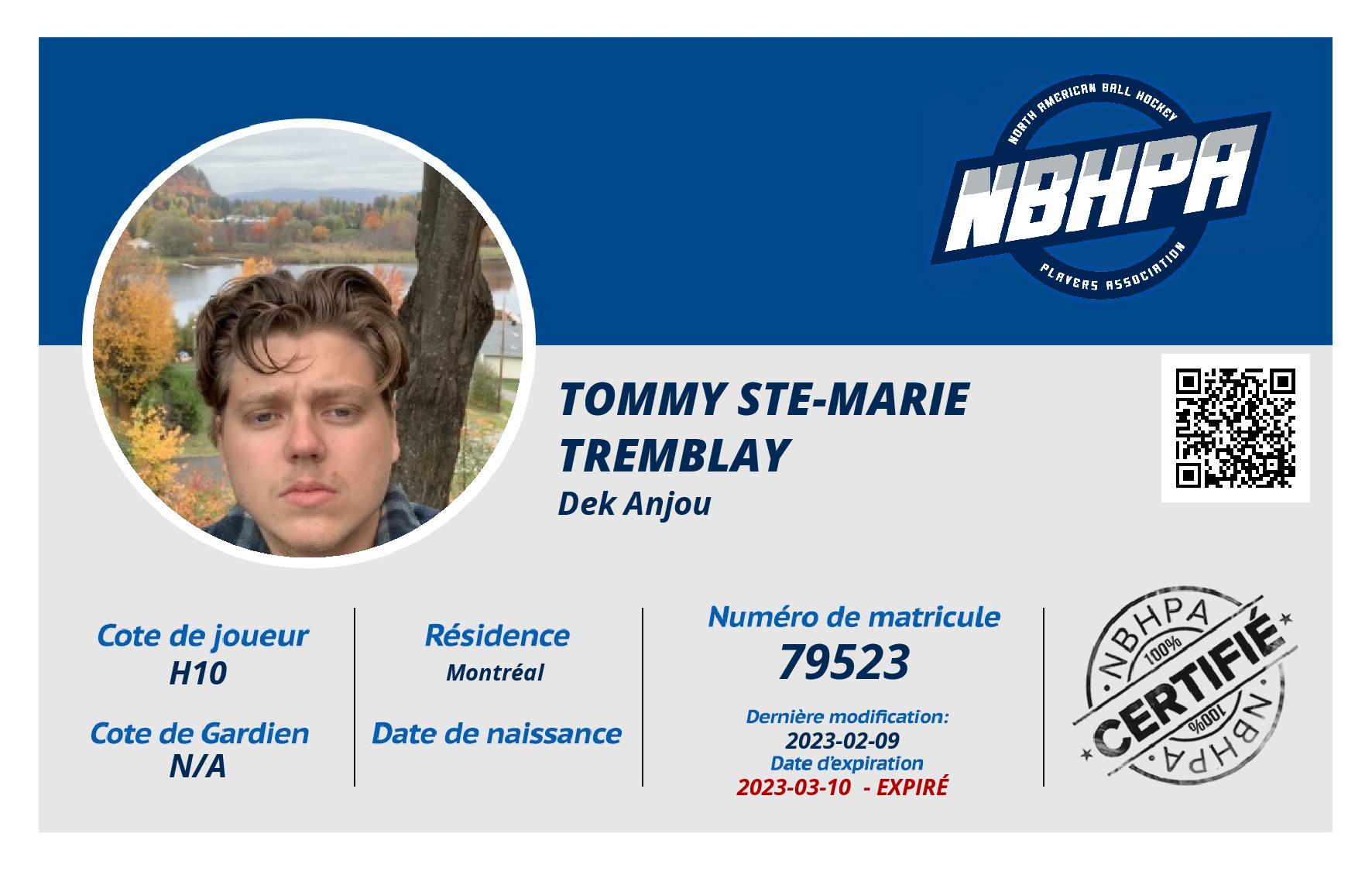 Tommy Ste-Marie Tremblay