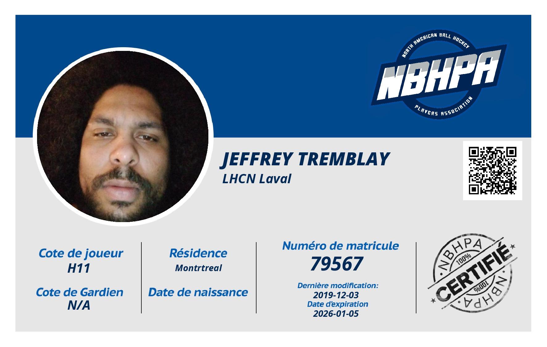 Jeffrey Tremblay
