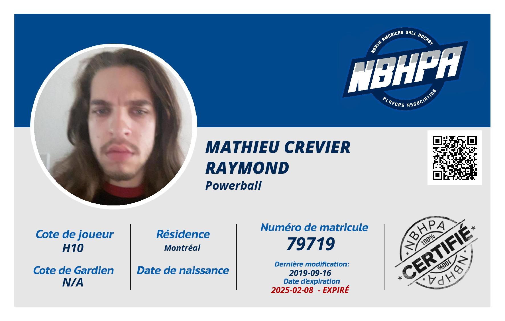 Mathieu Crevier Raymond