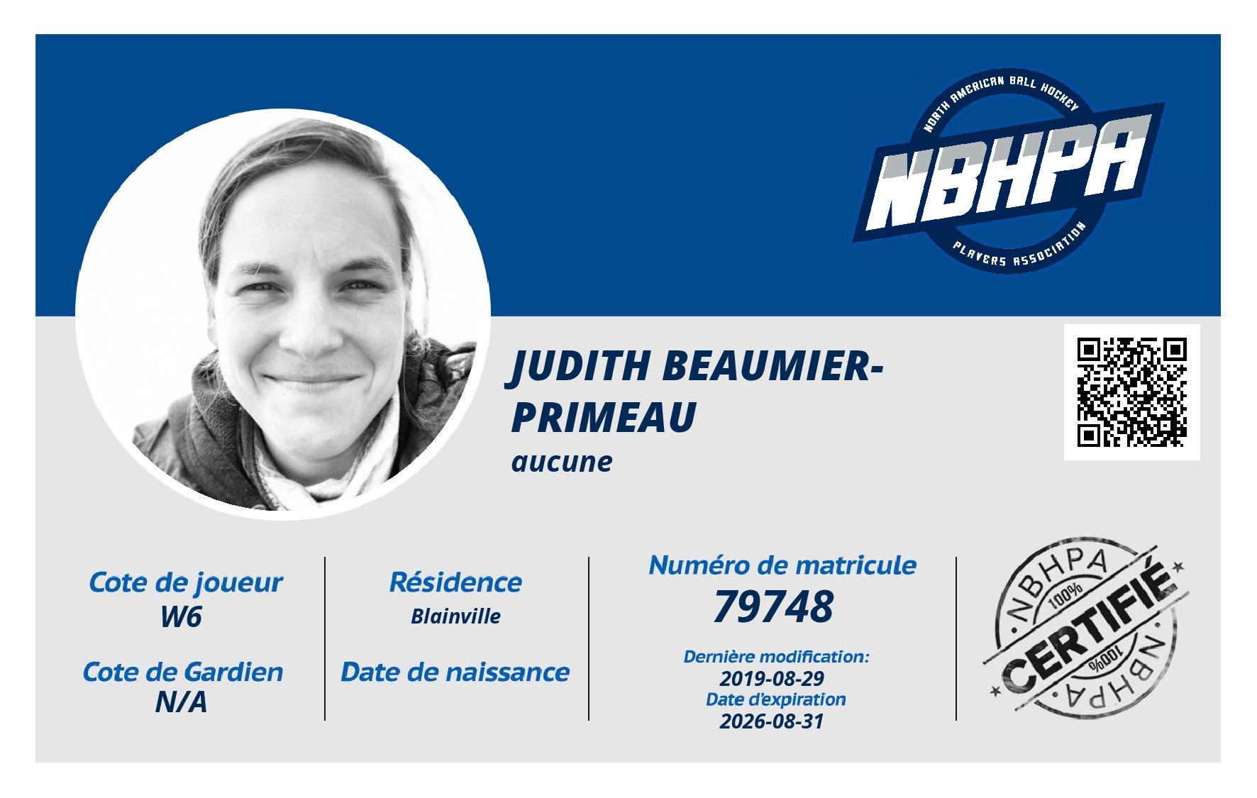 Judith Beaumier-Primeau