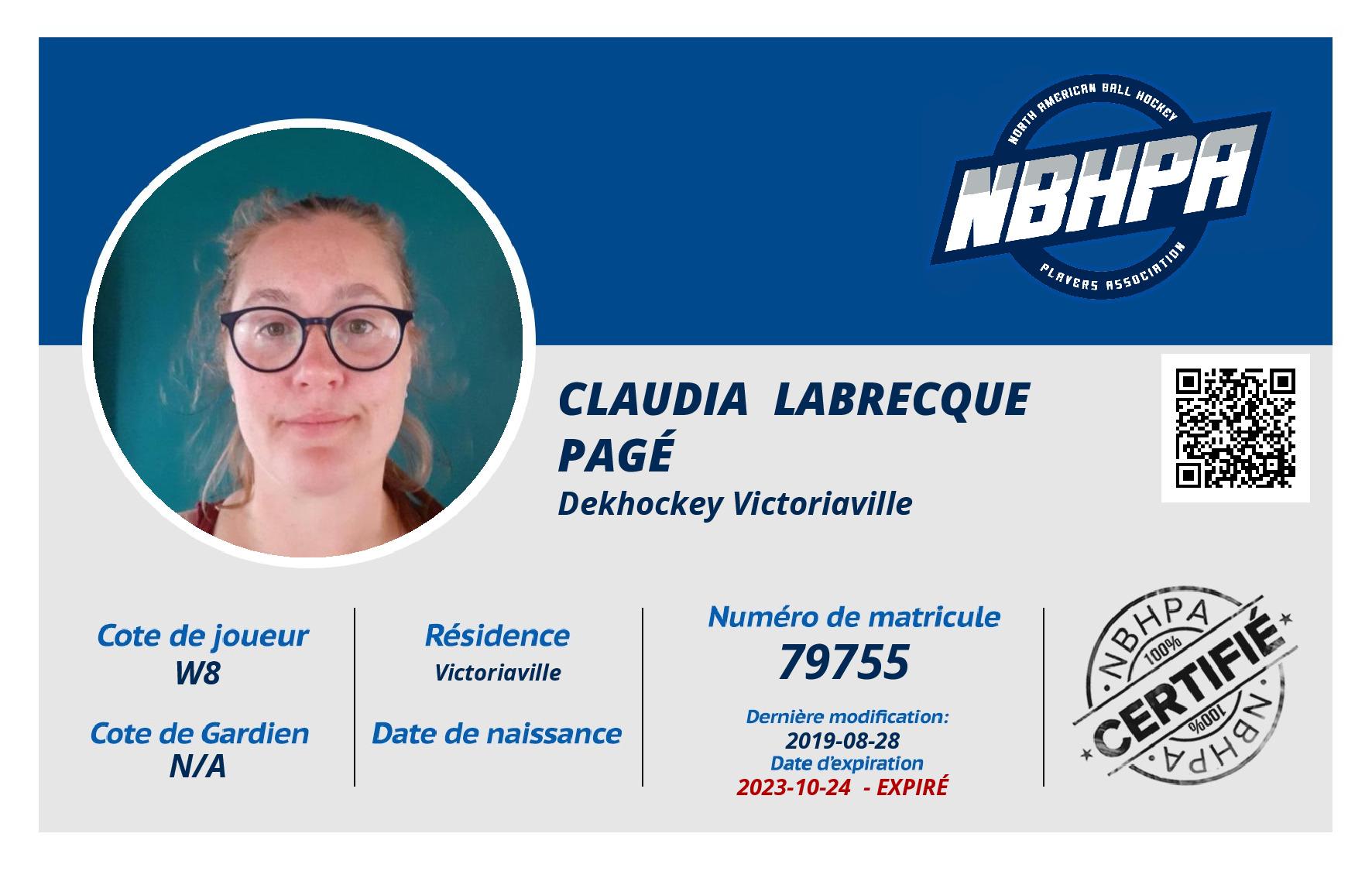 Claudia  Labrecque Pagé