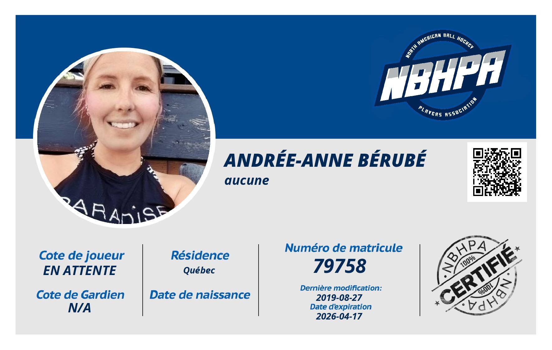 Andrée-Anne Bérubé 