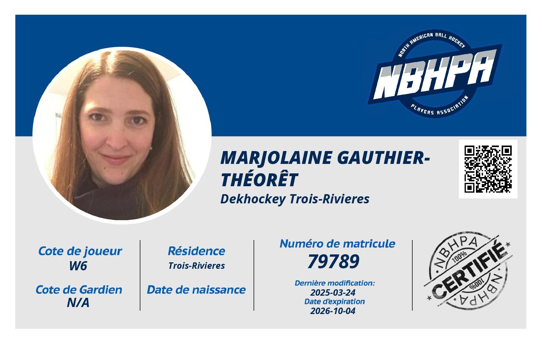 Marjolaine Gauthier-Théorêt