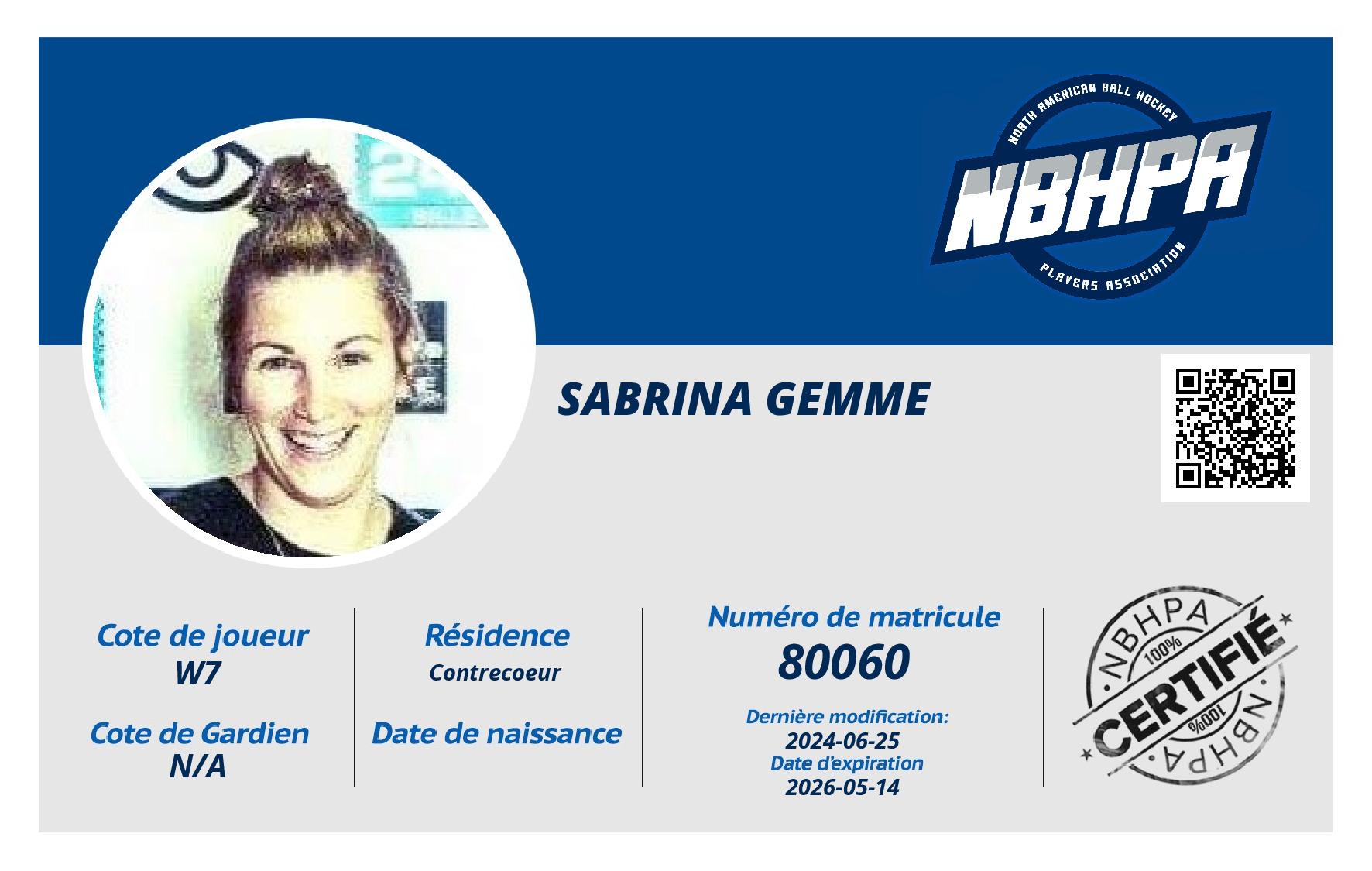 Sabrina Gemme 