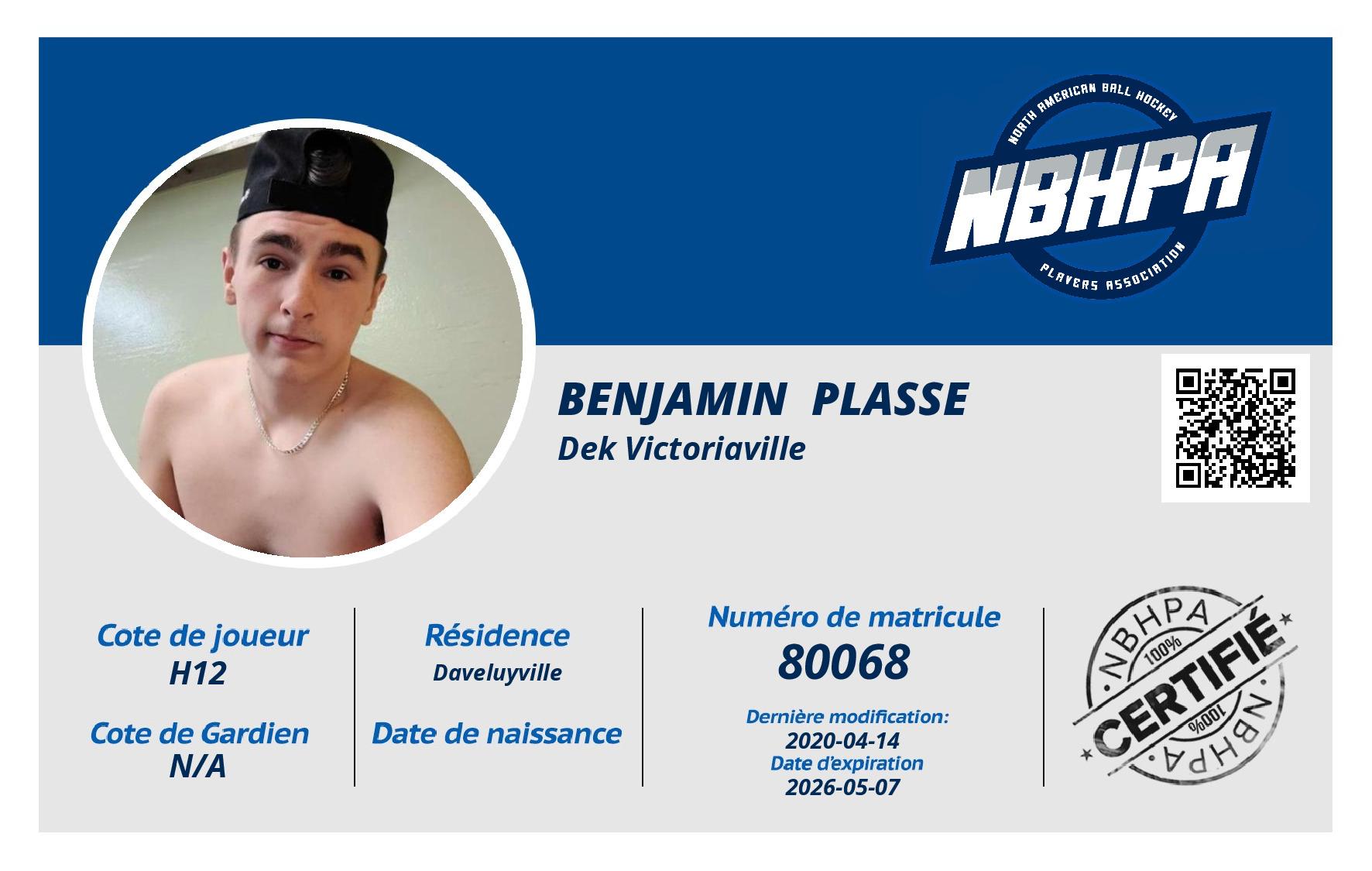Benjamin  Plasse