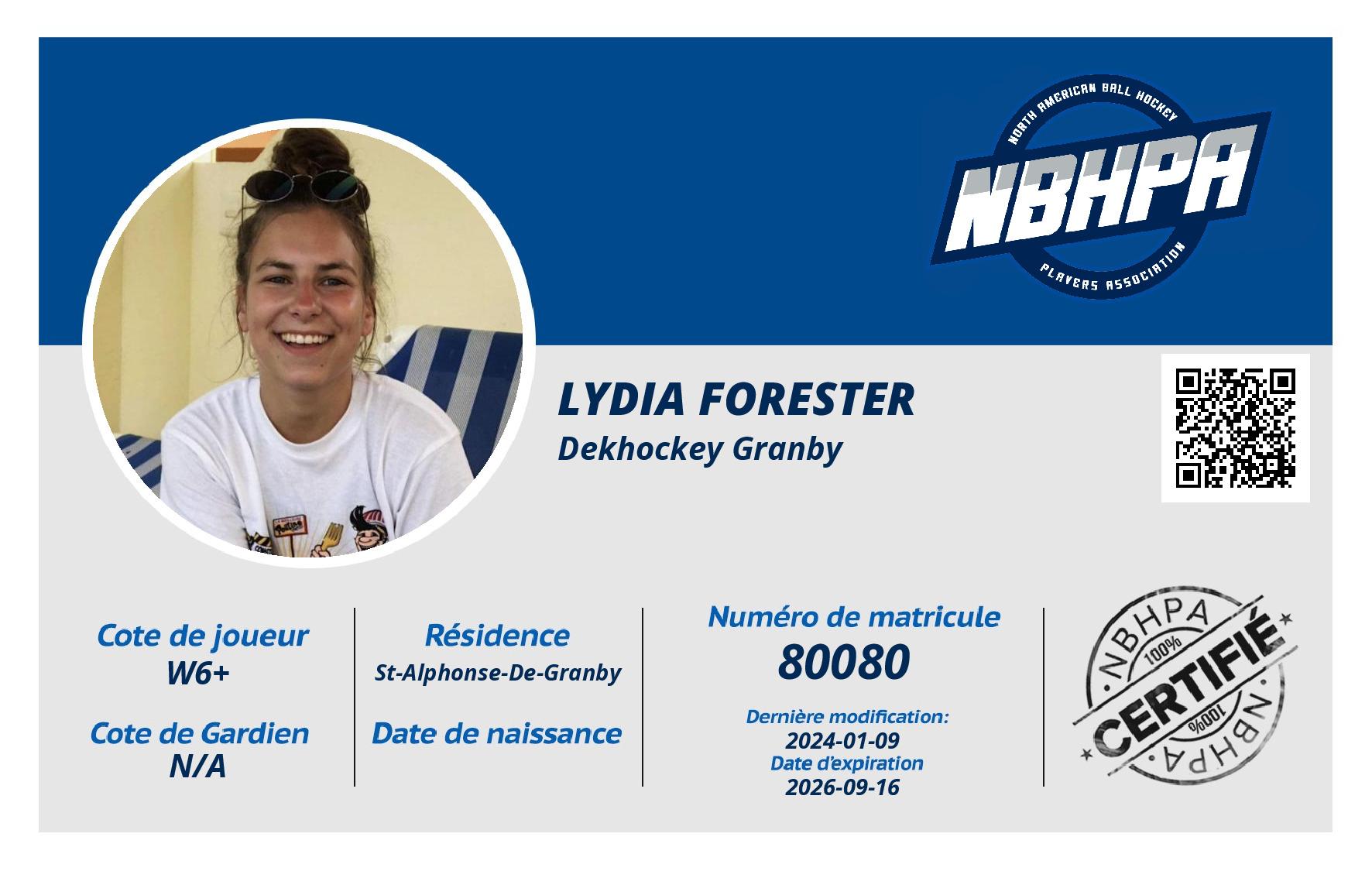 Lydia Forester