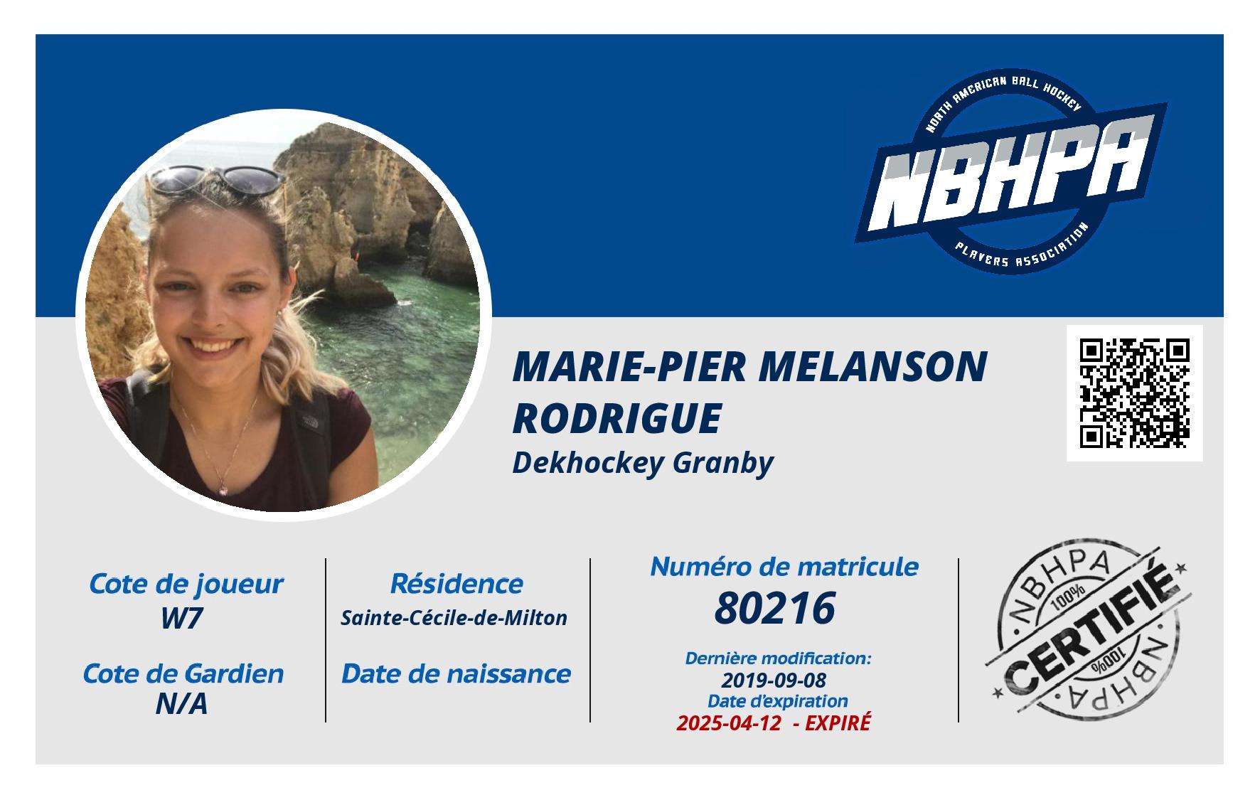 Marie-Pier Melanson Rodrigue